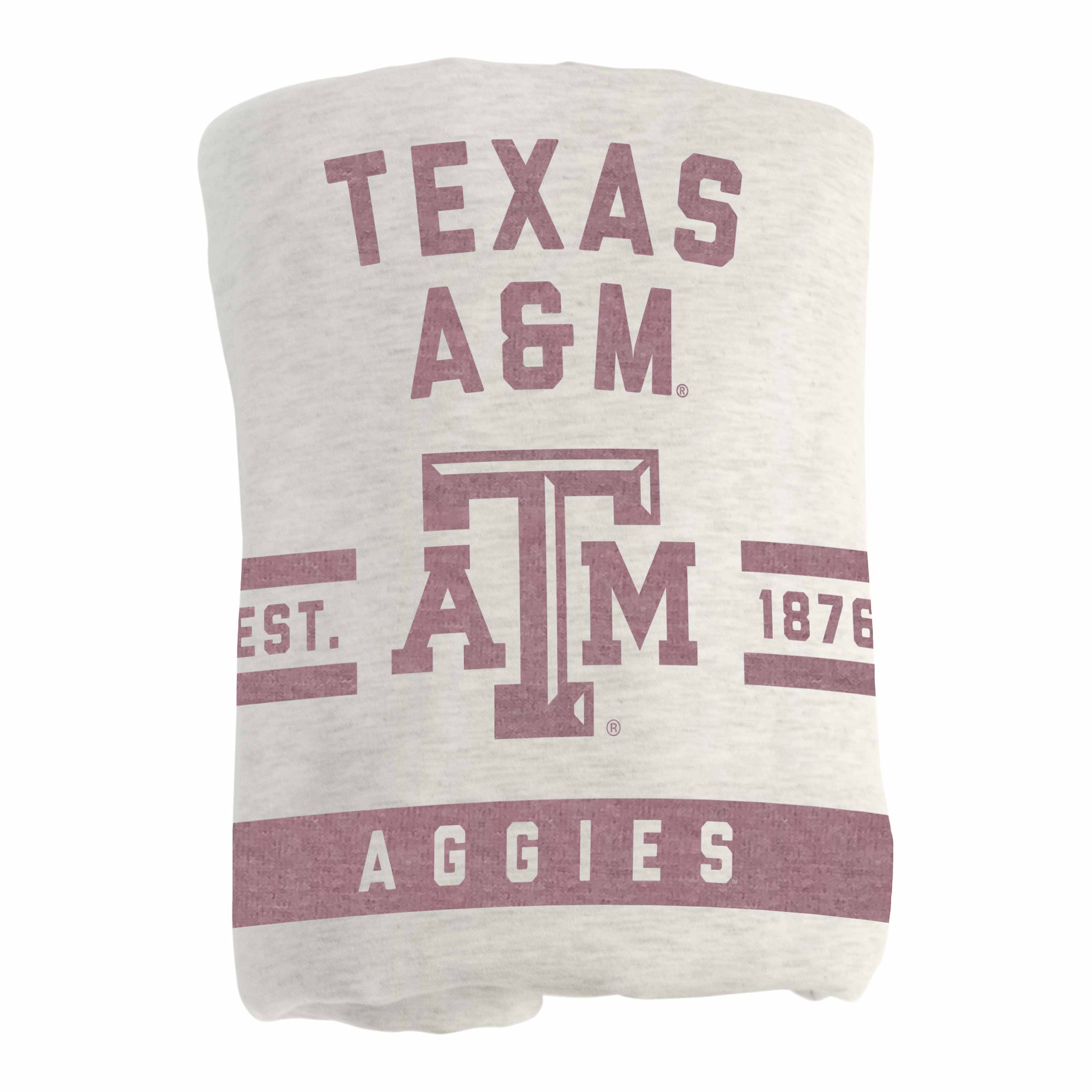 Texas A&M Oatmeal Sweatshirt Blanket - Logo Brands