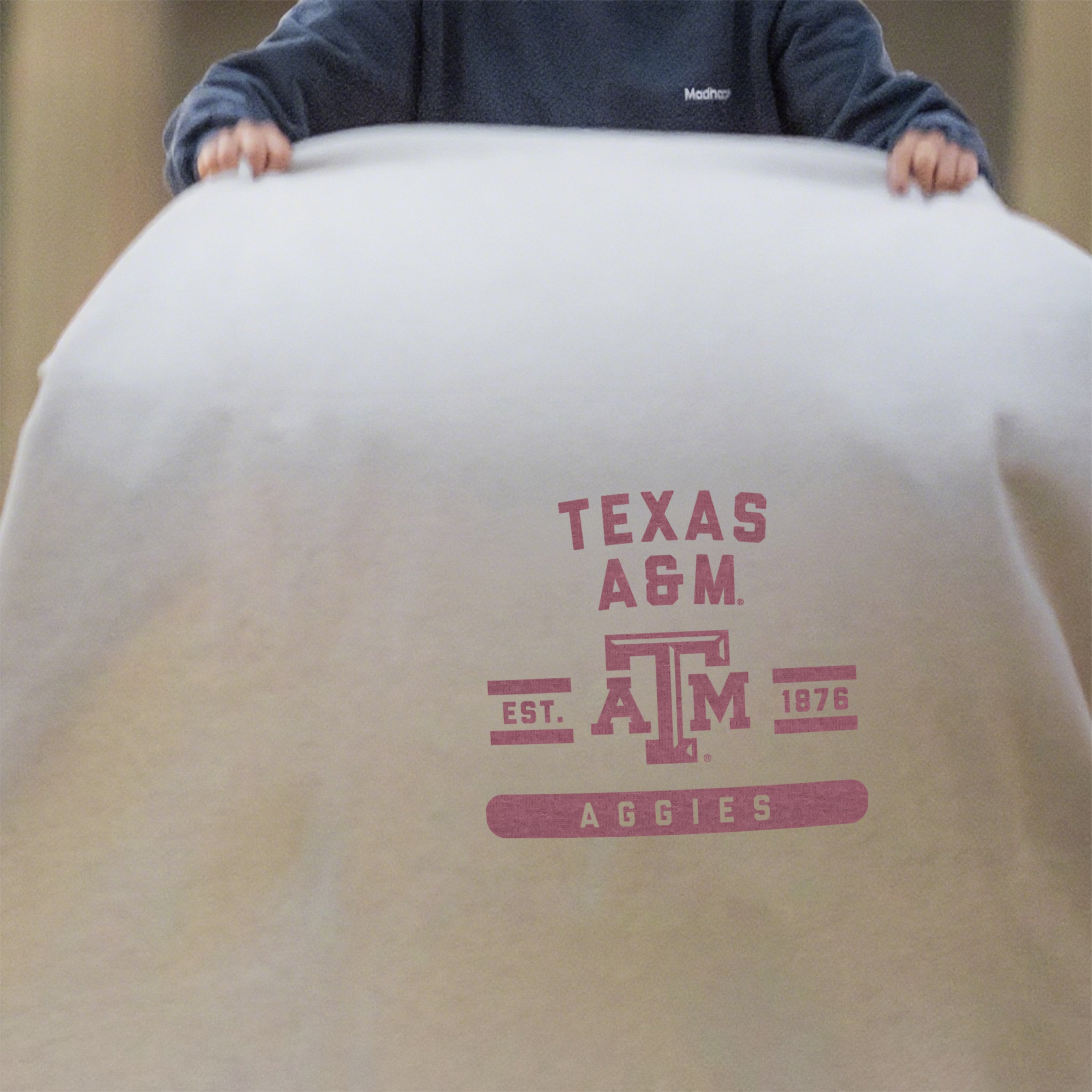Texas A&M Sublimated Sweatshirt Blanket