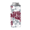 Texas A&M 12oz Floral Slim Can Coolie