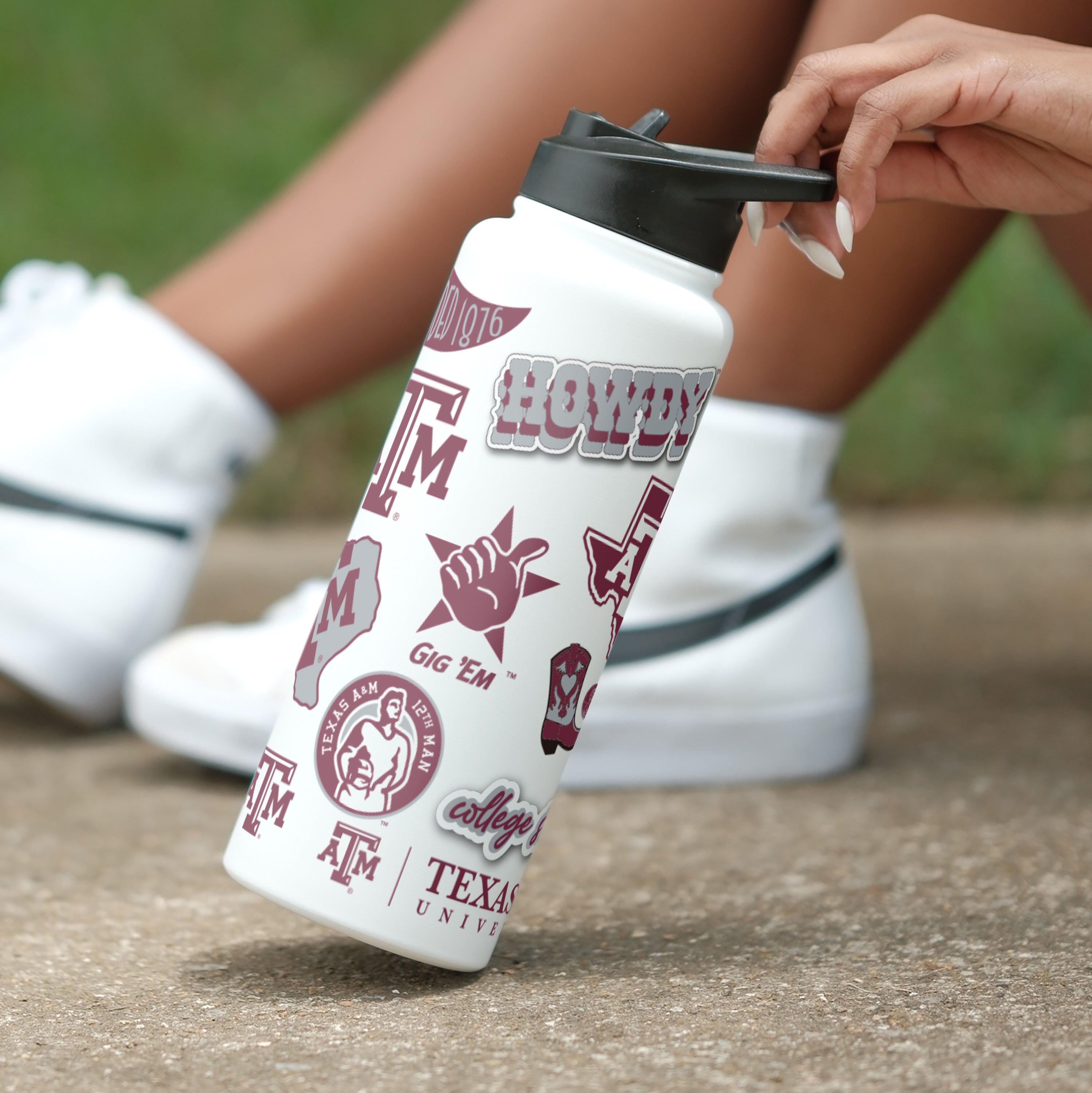 Texas A&M 34oz Native Quencher Bottle - Logo Brands