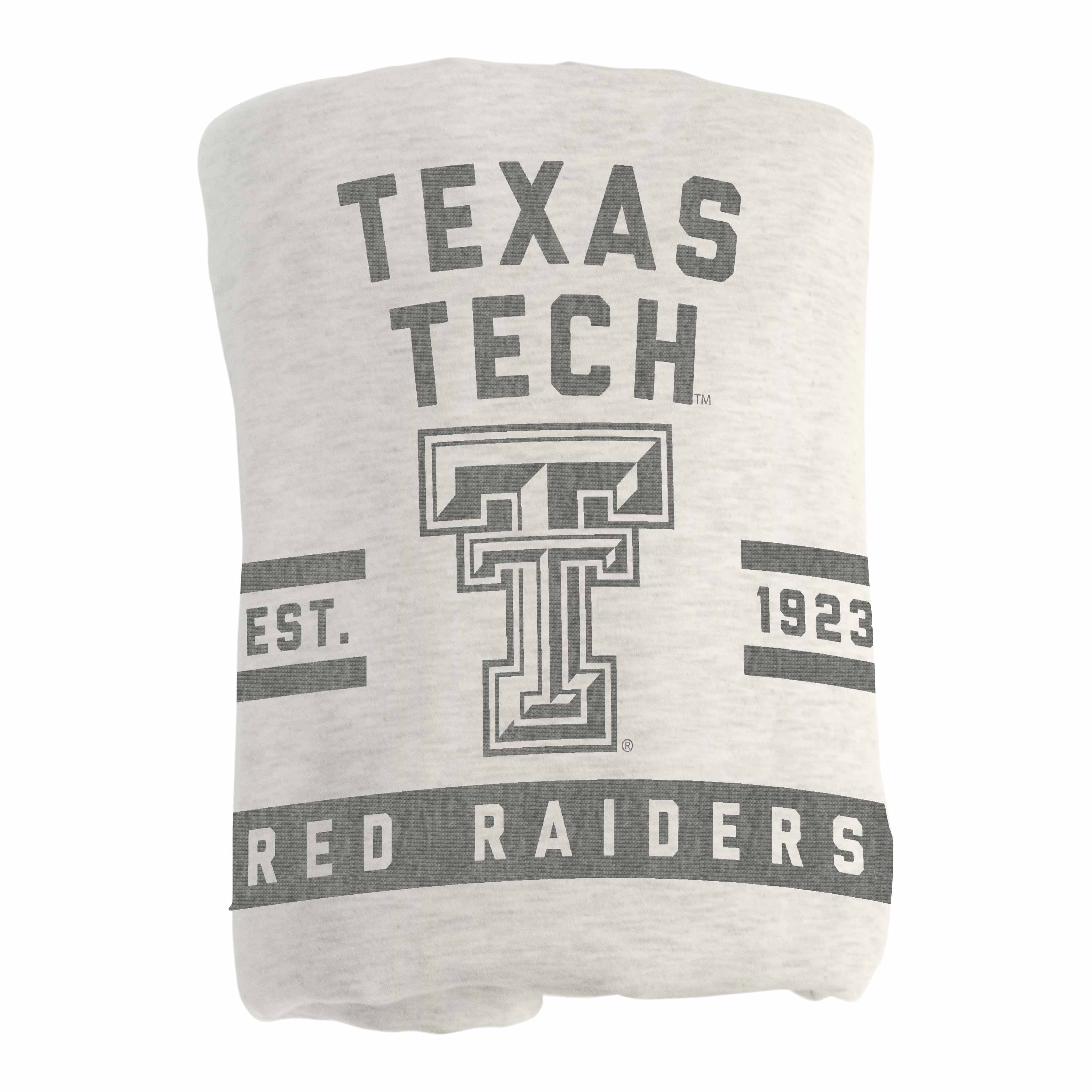 Texas Tech Oatmeal Sweatshirt Blanket - Logo Brands