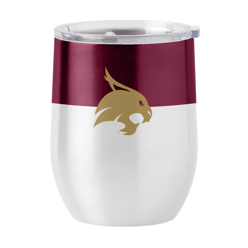 Product Image for TX State Colorblock 16oz Stainless Curved Beverage