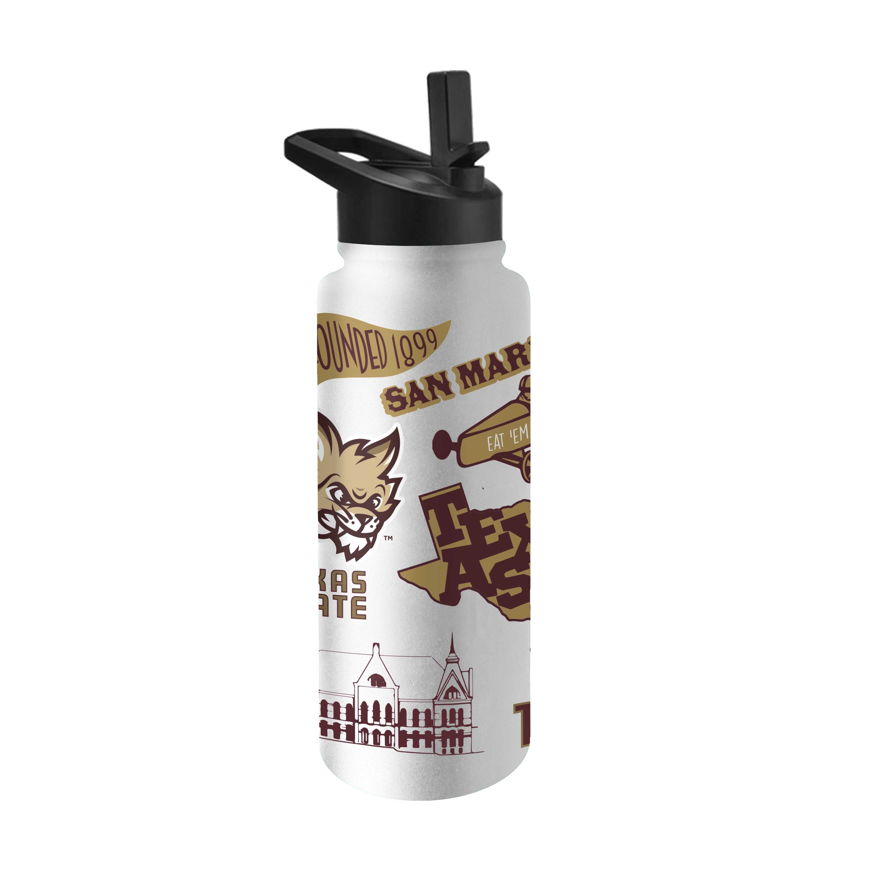 Texas State 34oz Native Quencher Bottle - Logo Brands