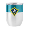 UNC Wilmington 16oz Colorblock Stainless Curved Beverage