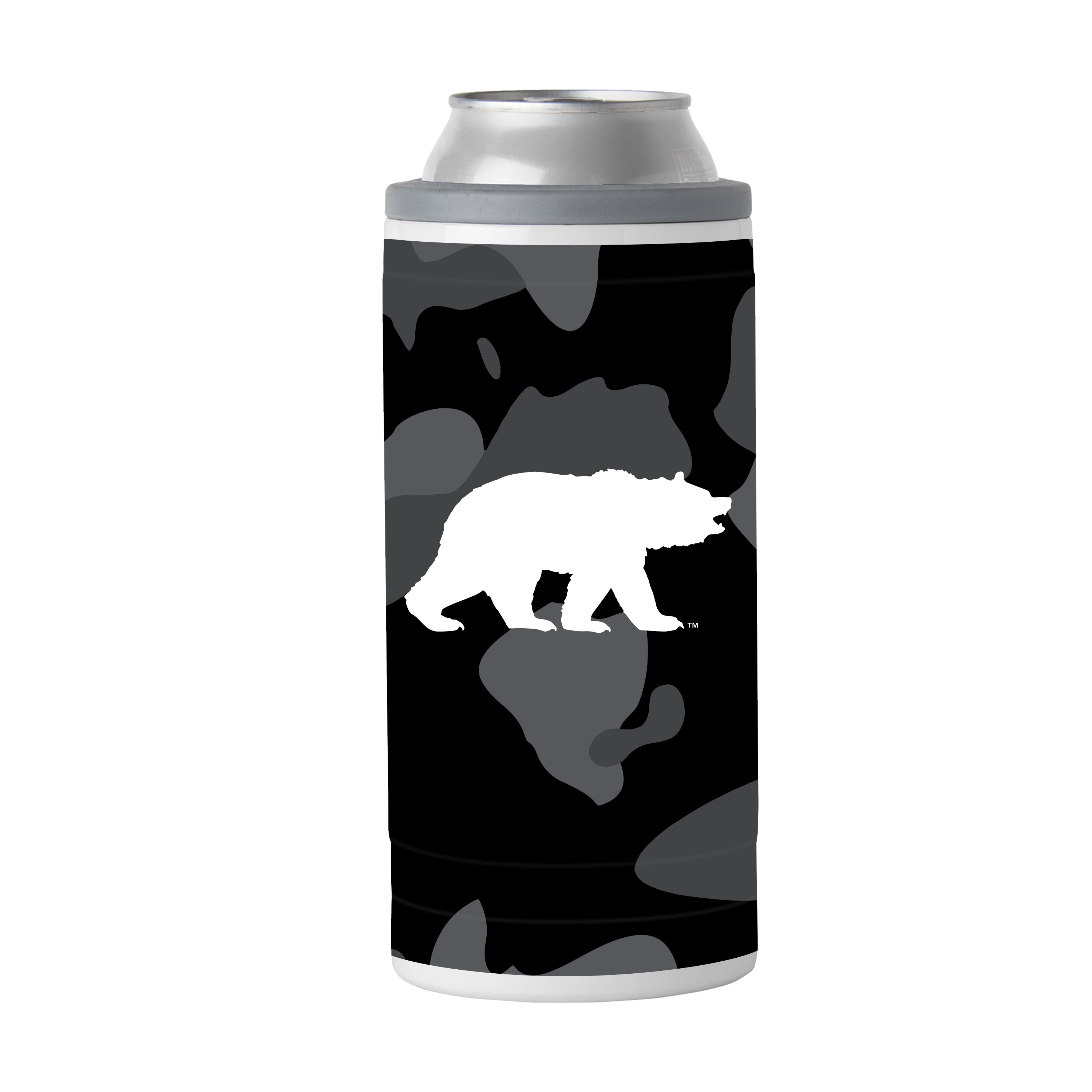 UCLA Black Camo 12oz Slim Can Coolie