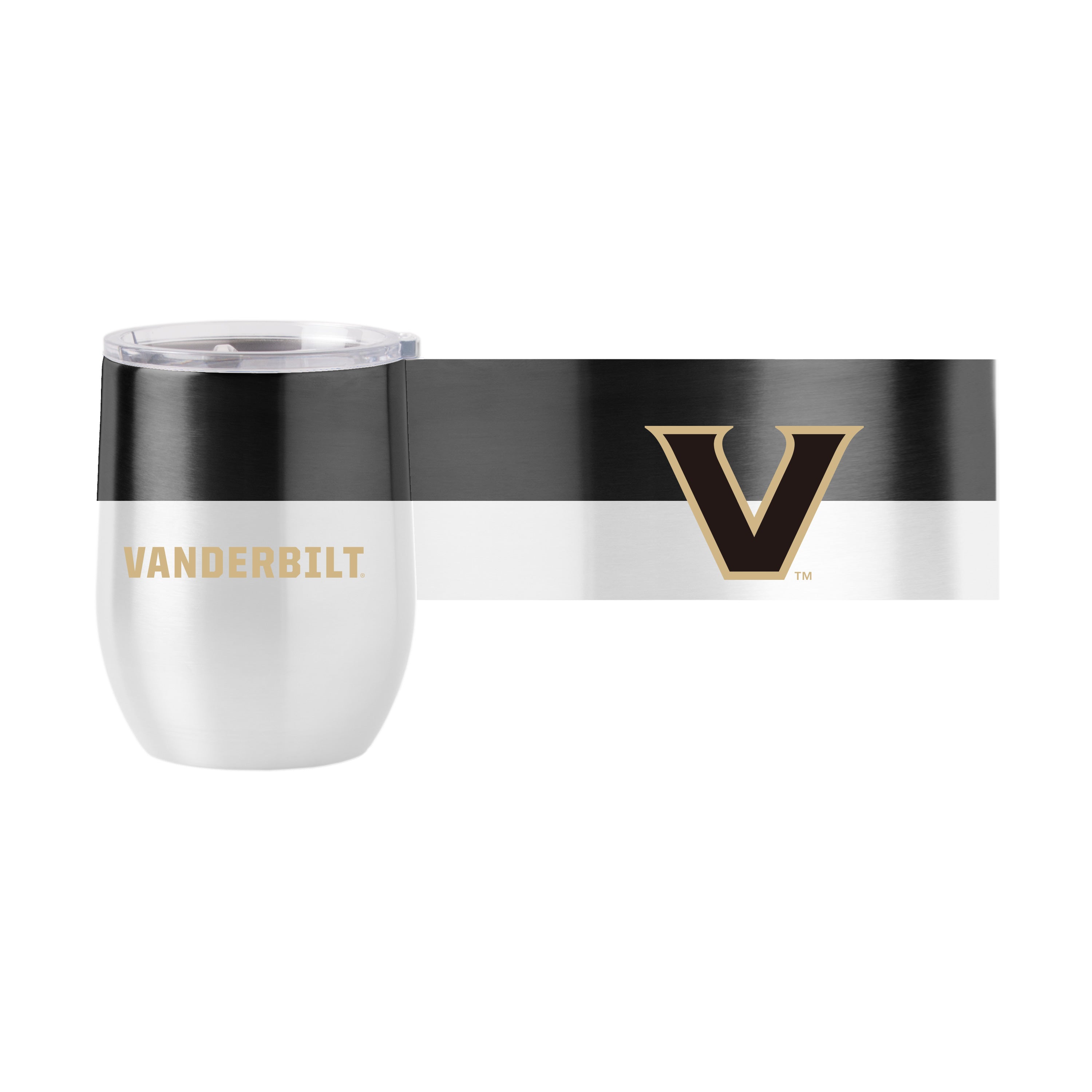 Vanderbilt 16 oz. Colorblock Stainless Curved Beverage Tumbler