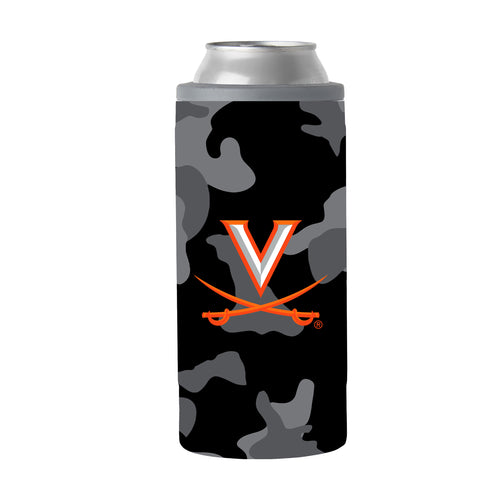 Product Image for Virginia Black Camo 12oz Slim Can Coolie