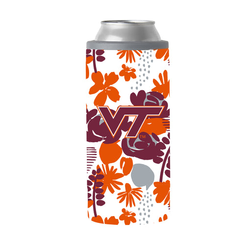 Product Image for Virginia Tech 12oz Floral Slim Can Coolie