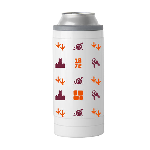 Product Image for Virginia Tech 12oz Team Pattern Slim Can Coolie
