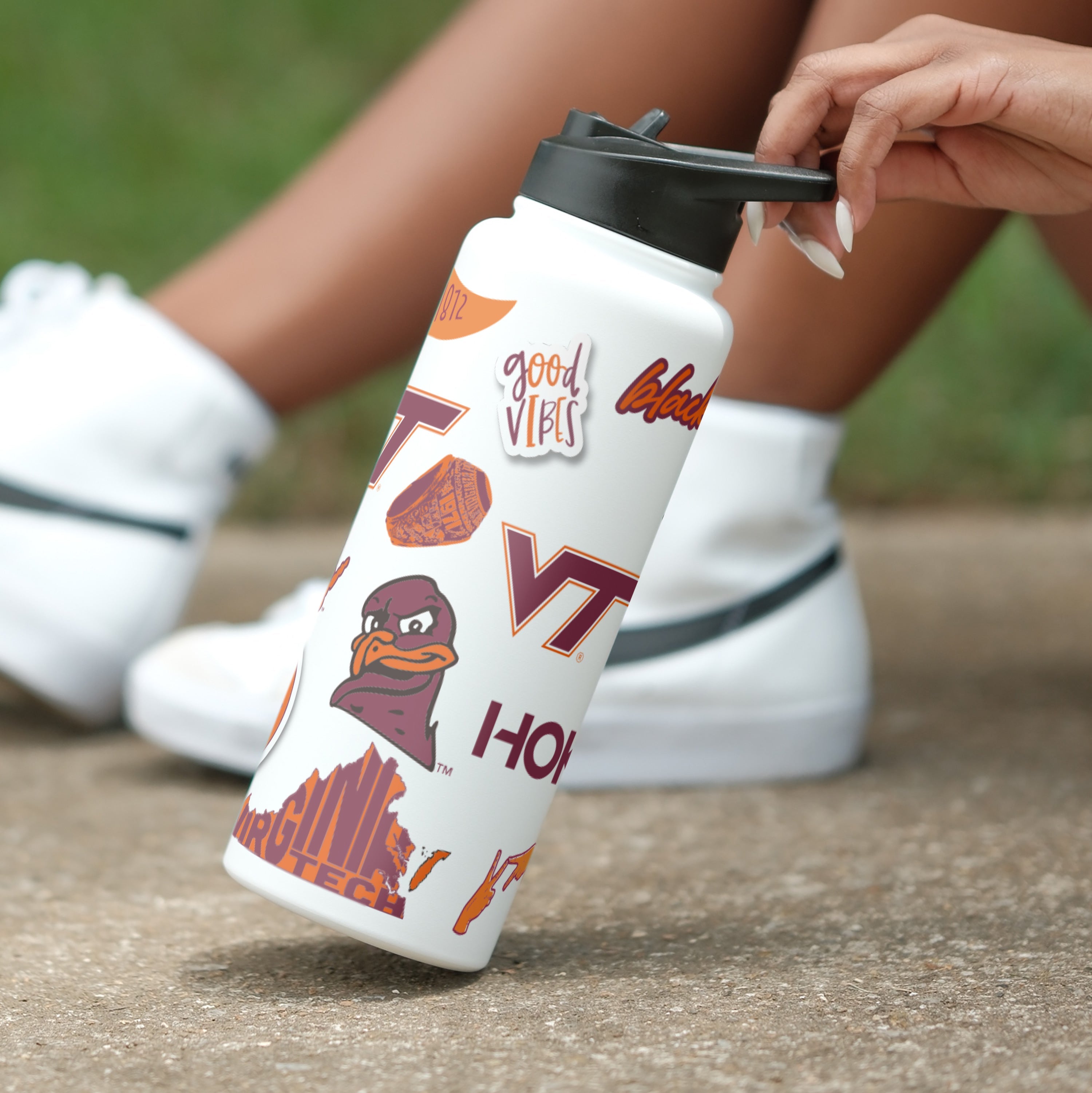 Virginia Tech 34oz Native Quencher Bottle - Logo Brands