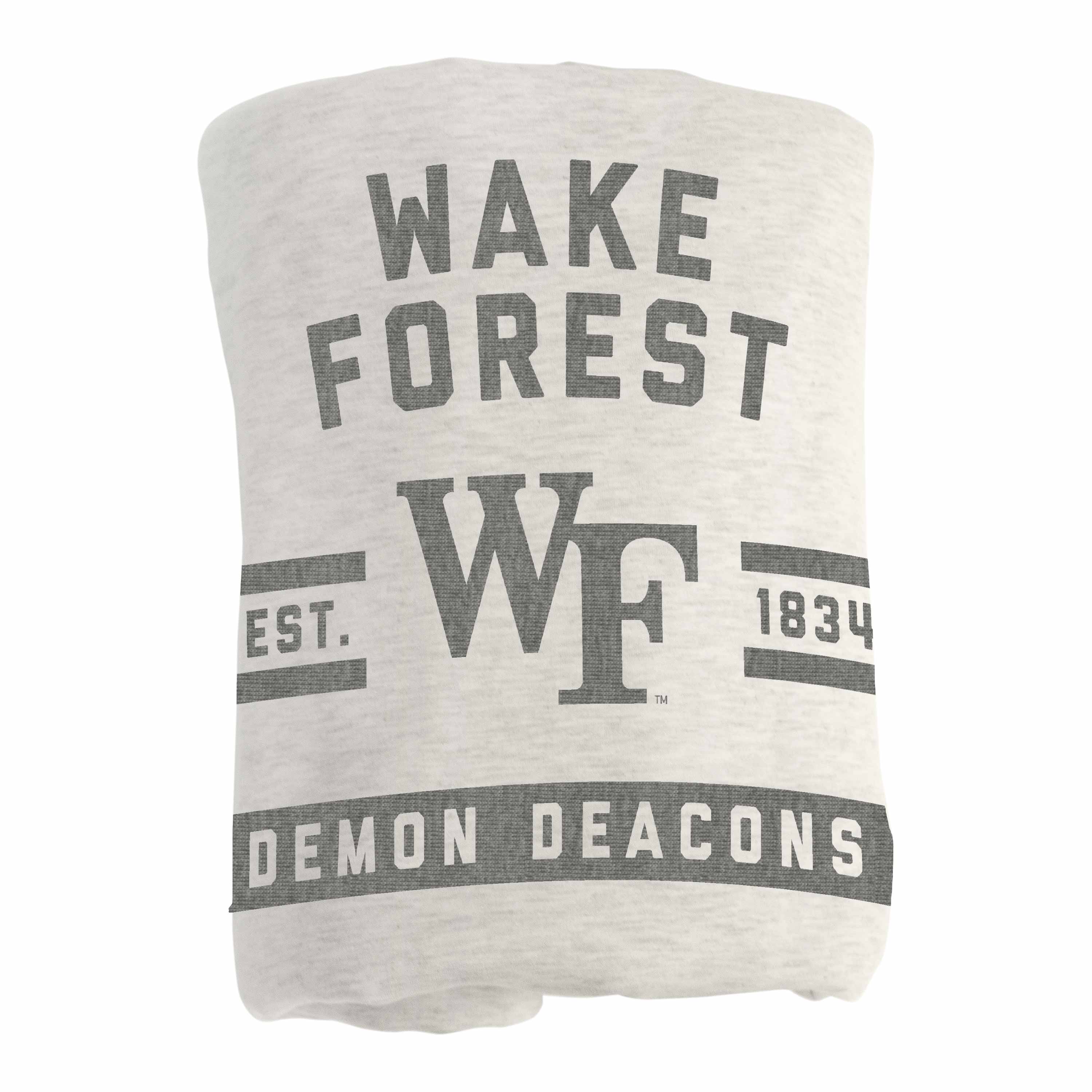 Wake Forest Oatmeal Sweatshirt Blanket - Logo Brands