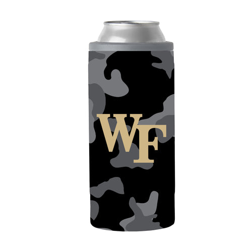 Product Image for Wake Forest Black Camo 12oz Slim Can Coolie
