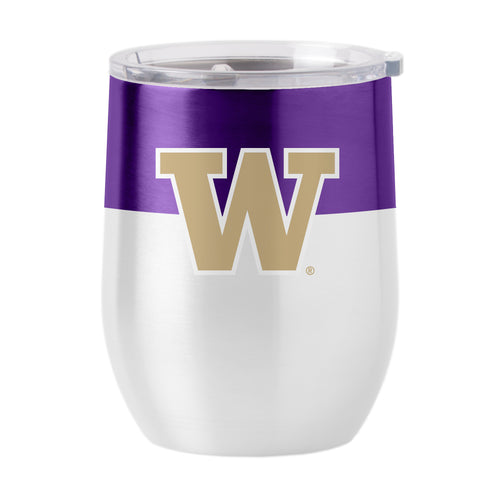 Product Image for Washington 16oz Colorblock Stainless Curved Beverage