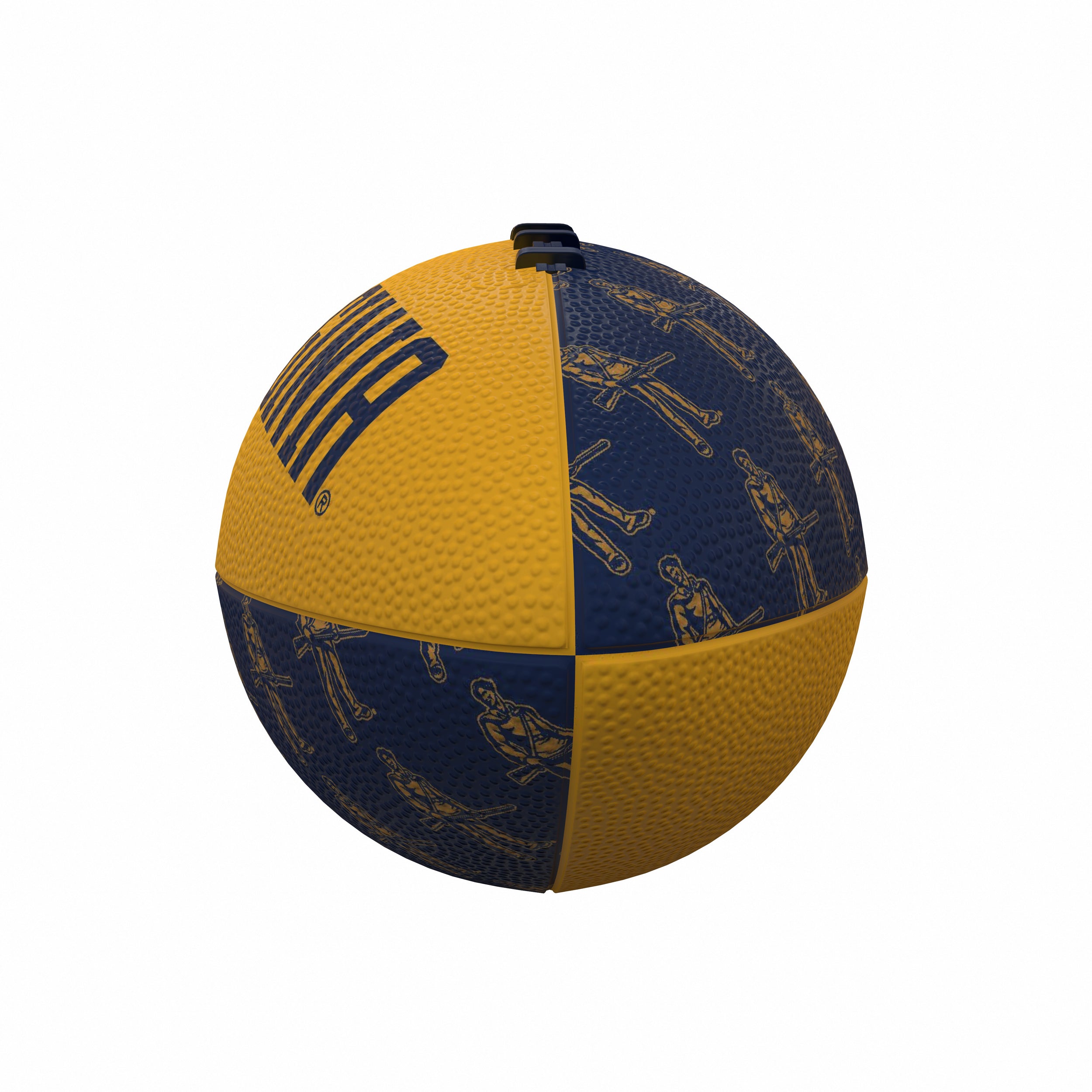 West Virginia Mini-Size Rubber Football