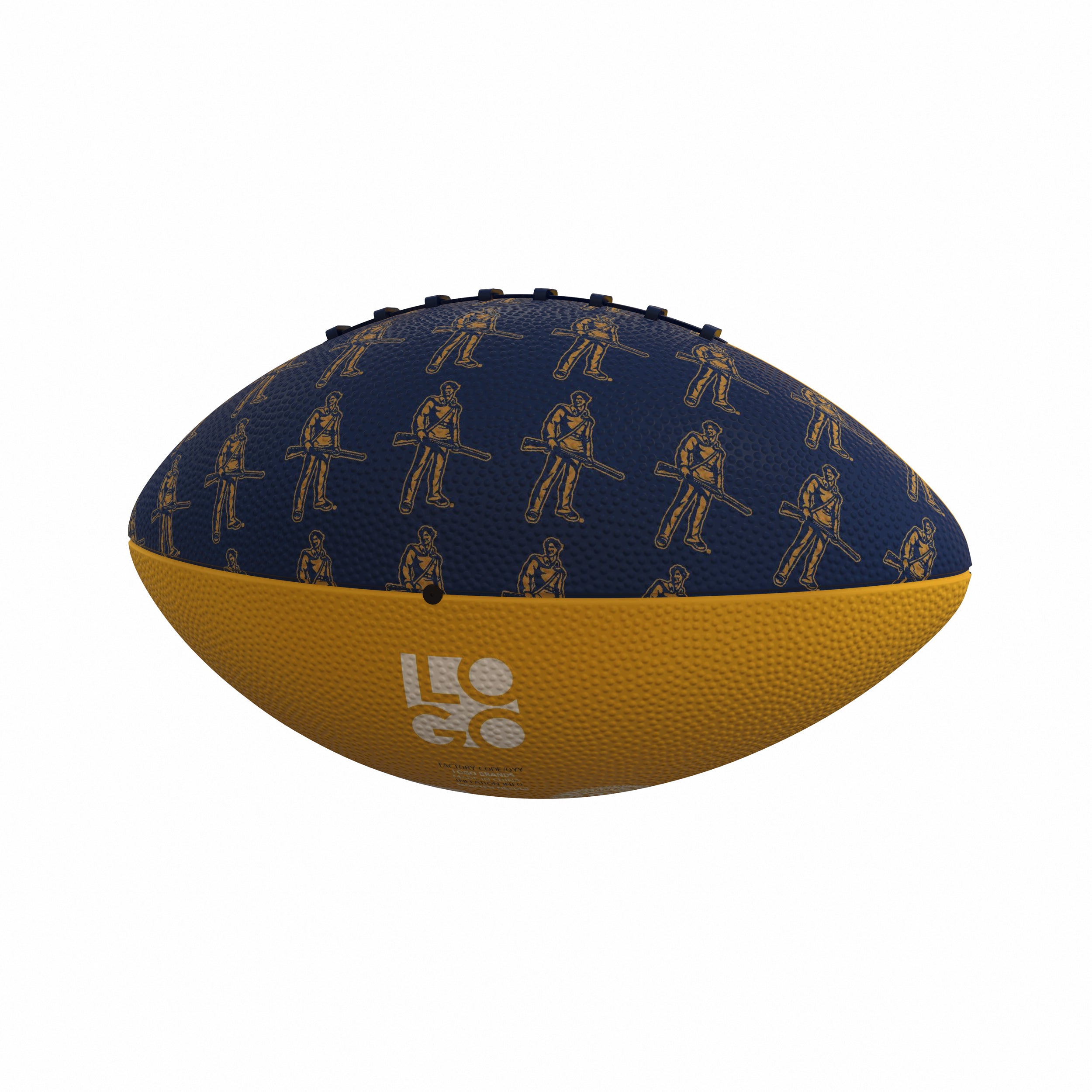 West Virginia Mini-Size Rubber Football