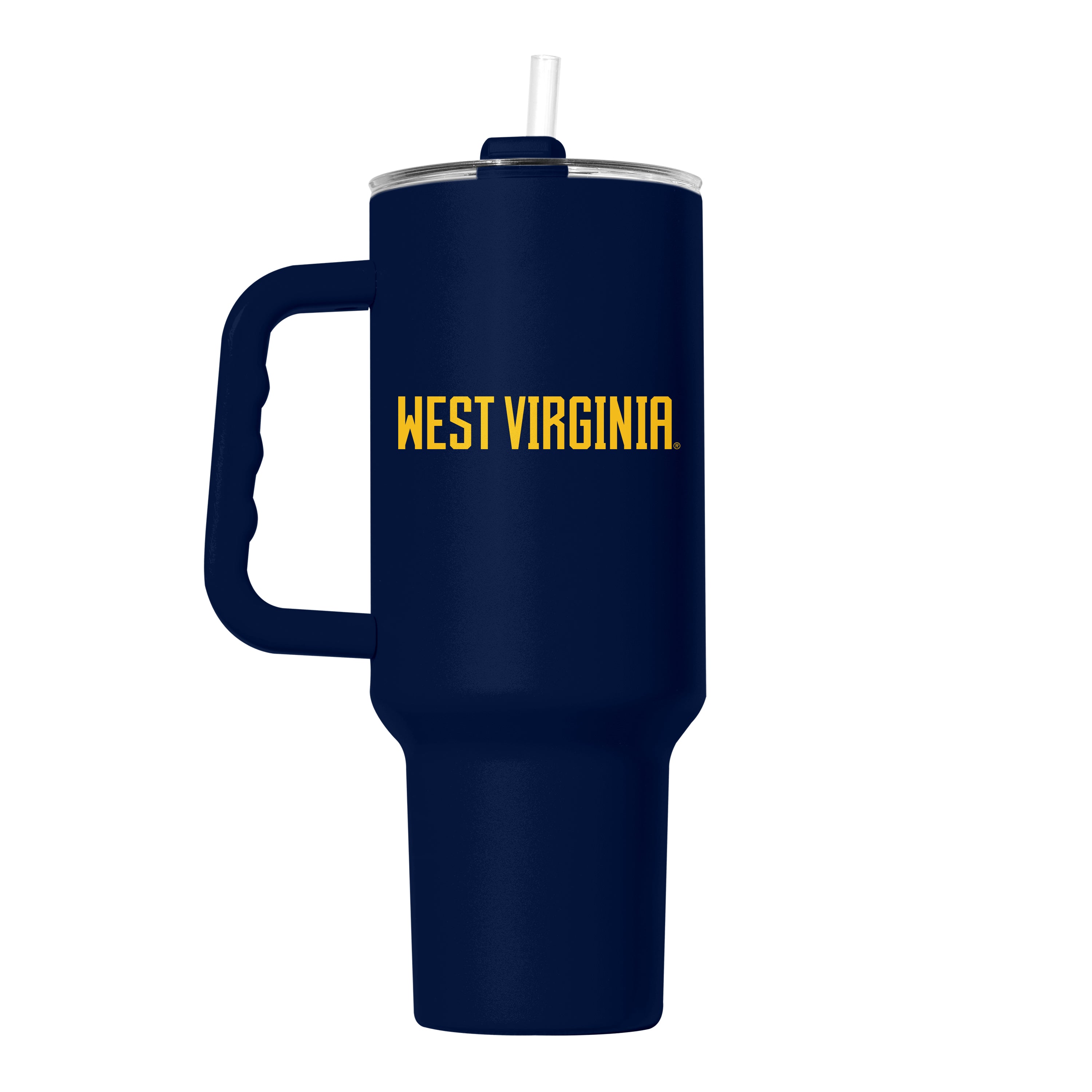 West Virginia 40 oz. Flipside Powder Coat Tumbler