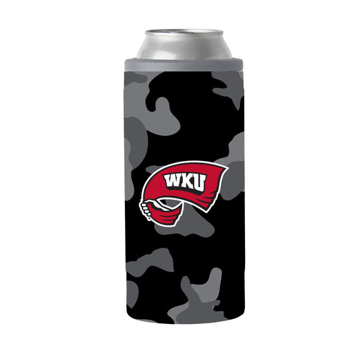 Product Image for Western Kentucky Black Camo 12oz Slim Can Coolie