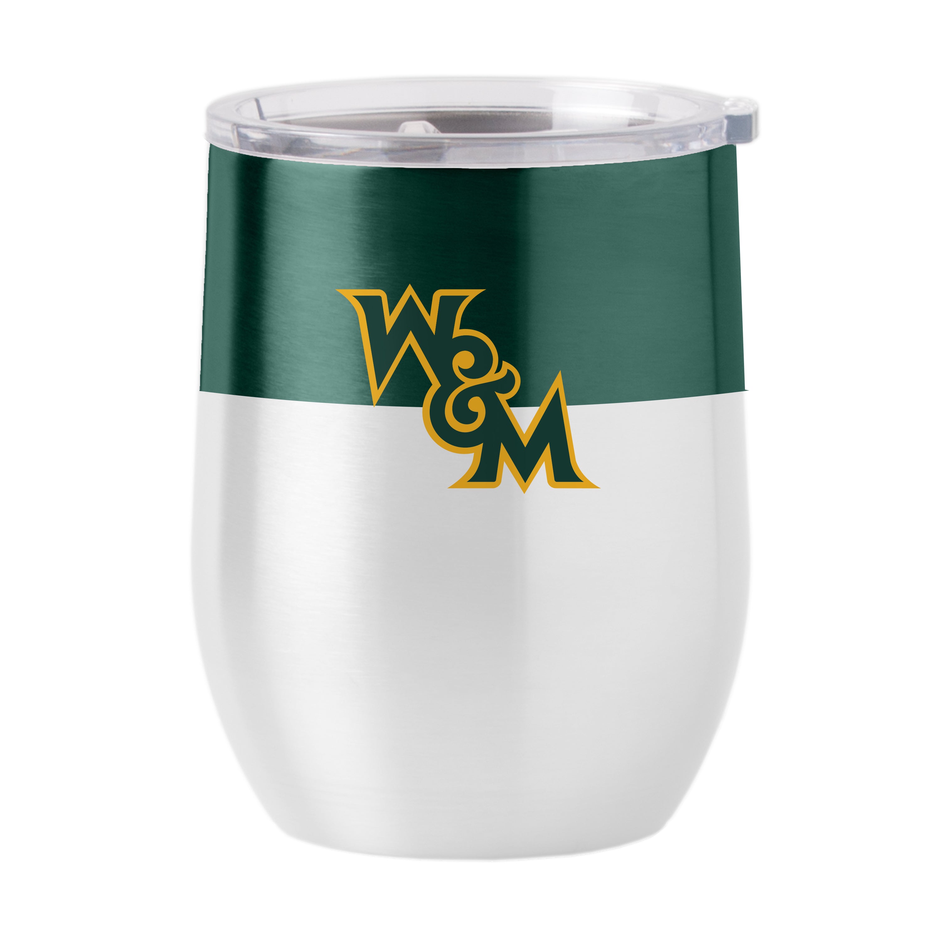 Willam and Mary 16oz Colorblock Stainless Curved Beverage