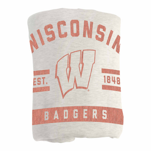 Product Image for Wisconsin Sublimated Sweatshirt Blanket