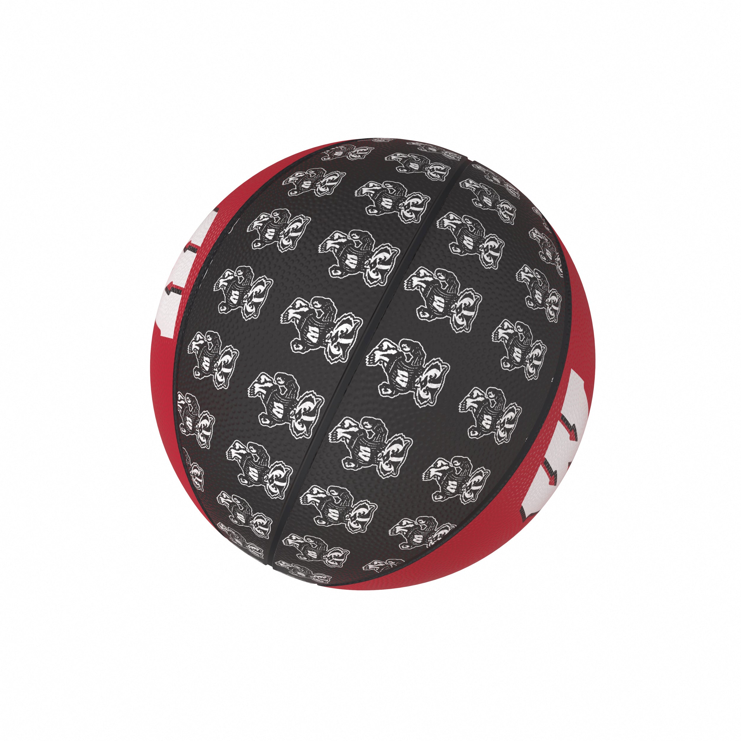Wisconsin Mini-Size Rubber Basketball