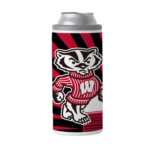 Product Image for Wisconsin 12oz Mascot Slim Can Coolie