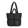 Wyoming Black Puff Tote