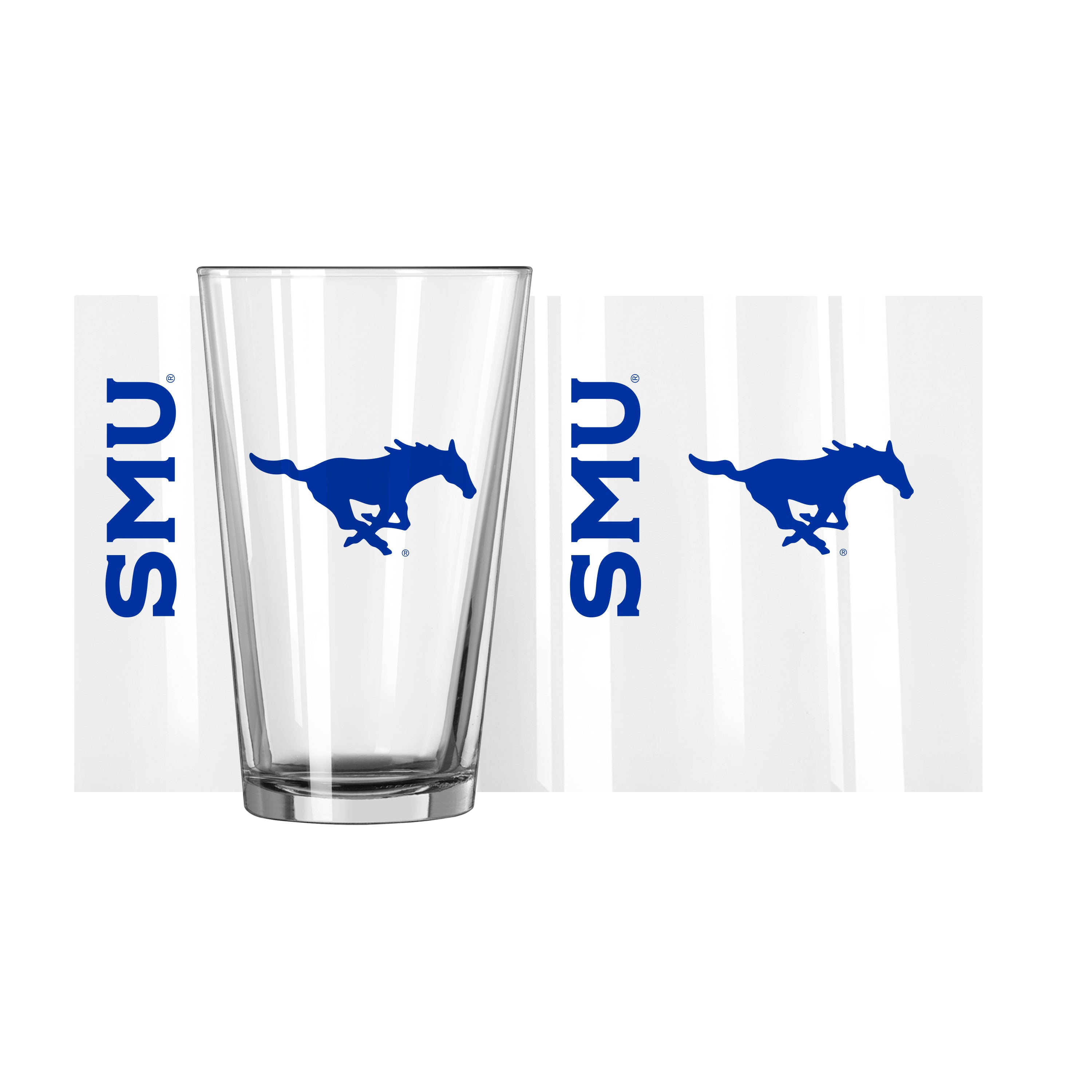 Southern Methodist 16 oz. Gameday Pint Glass