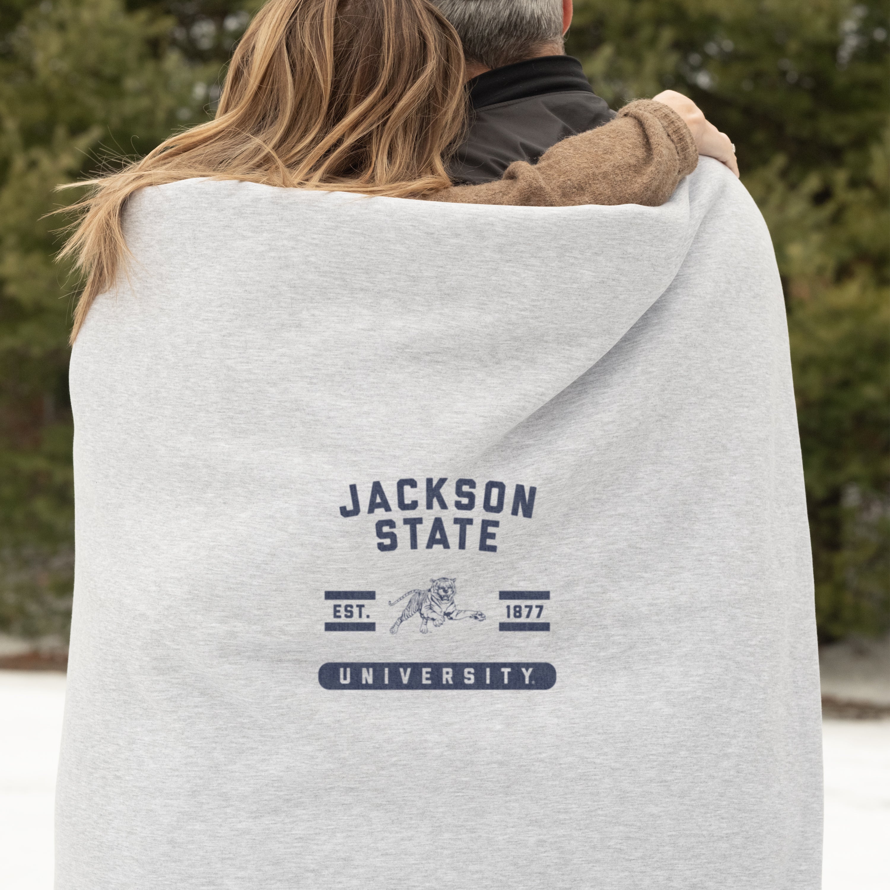 Jackson State Sublimated Sweatshirt Blanket