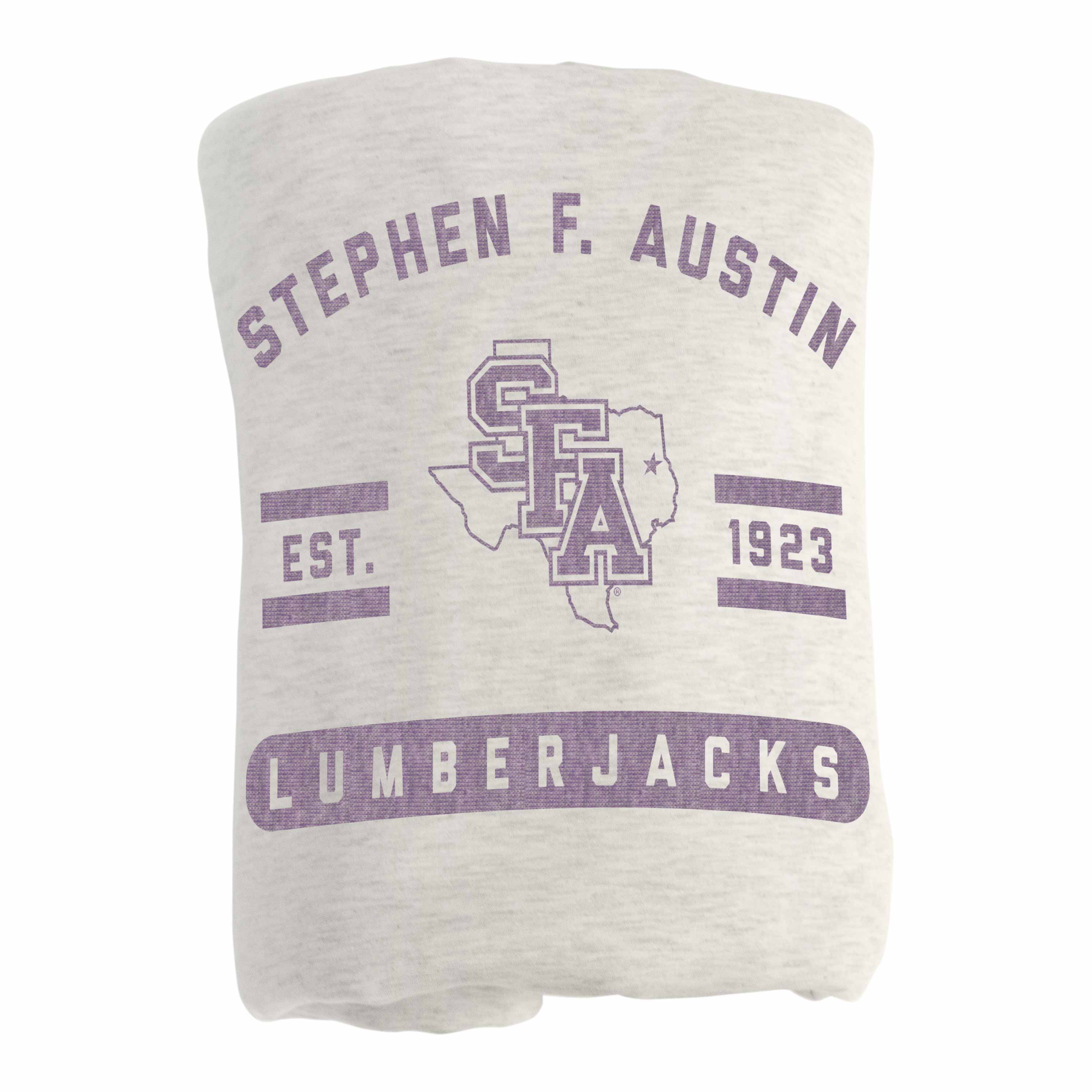 Stephen F Austin Sublimated Sweatshirt Blanket