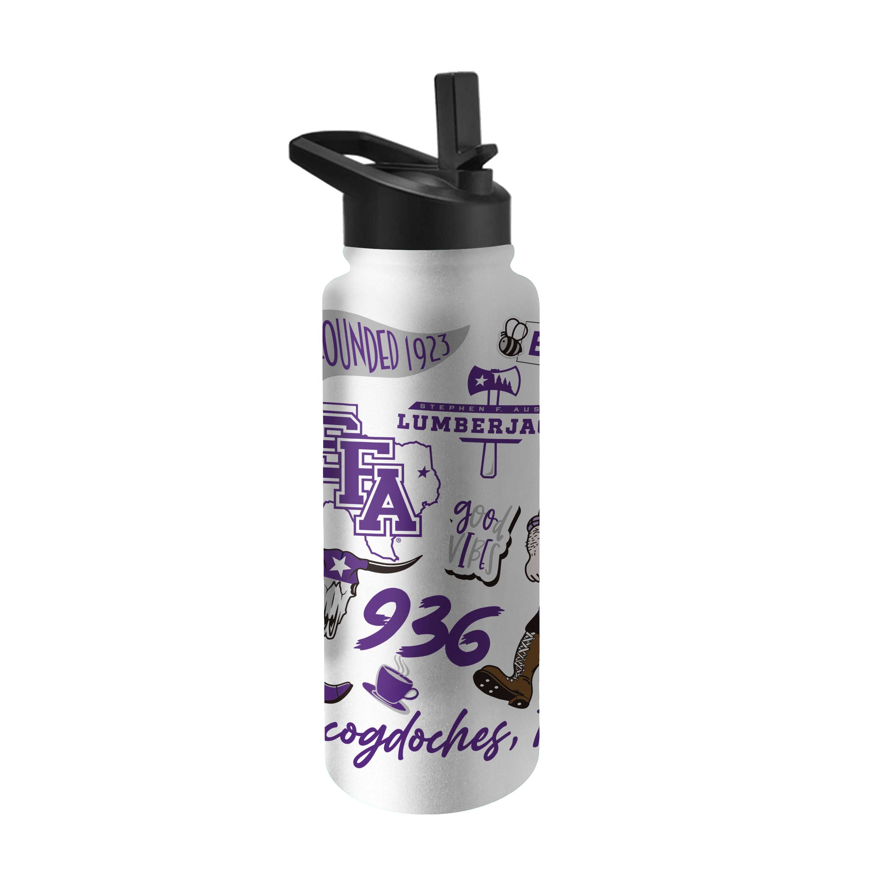 Stephen F Austin 34oz Native Quencher Bottle - Logo Brands