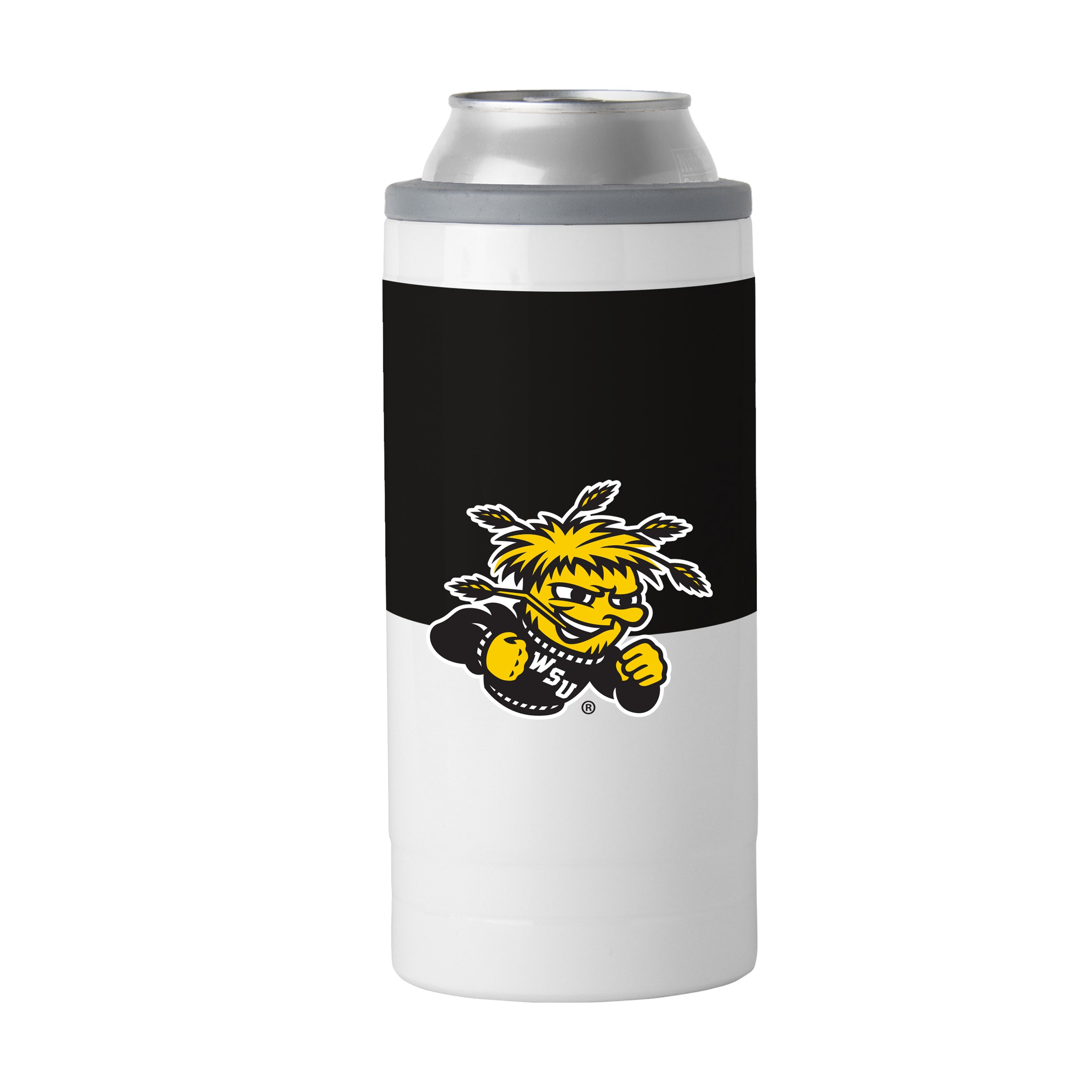 Wichita State 12oz Colorblock Slim Can Coolie