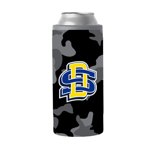 Product Image for South Dakota Black Camo 12oz Slim Can Coolie