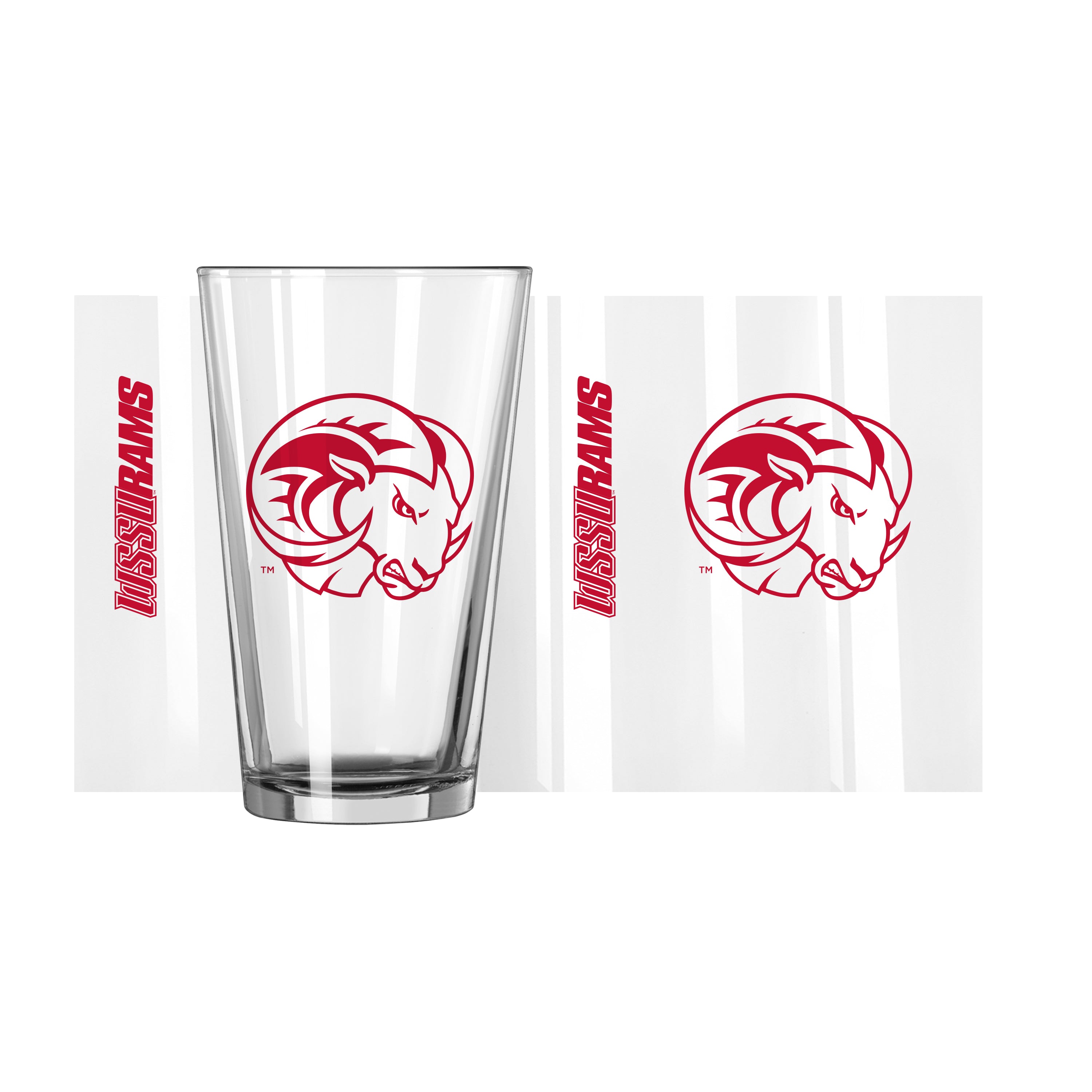 Winston Salem St 16oz Gameday Pint Glass