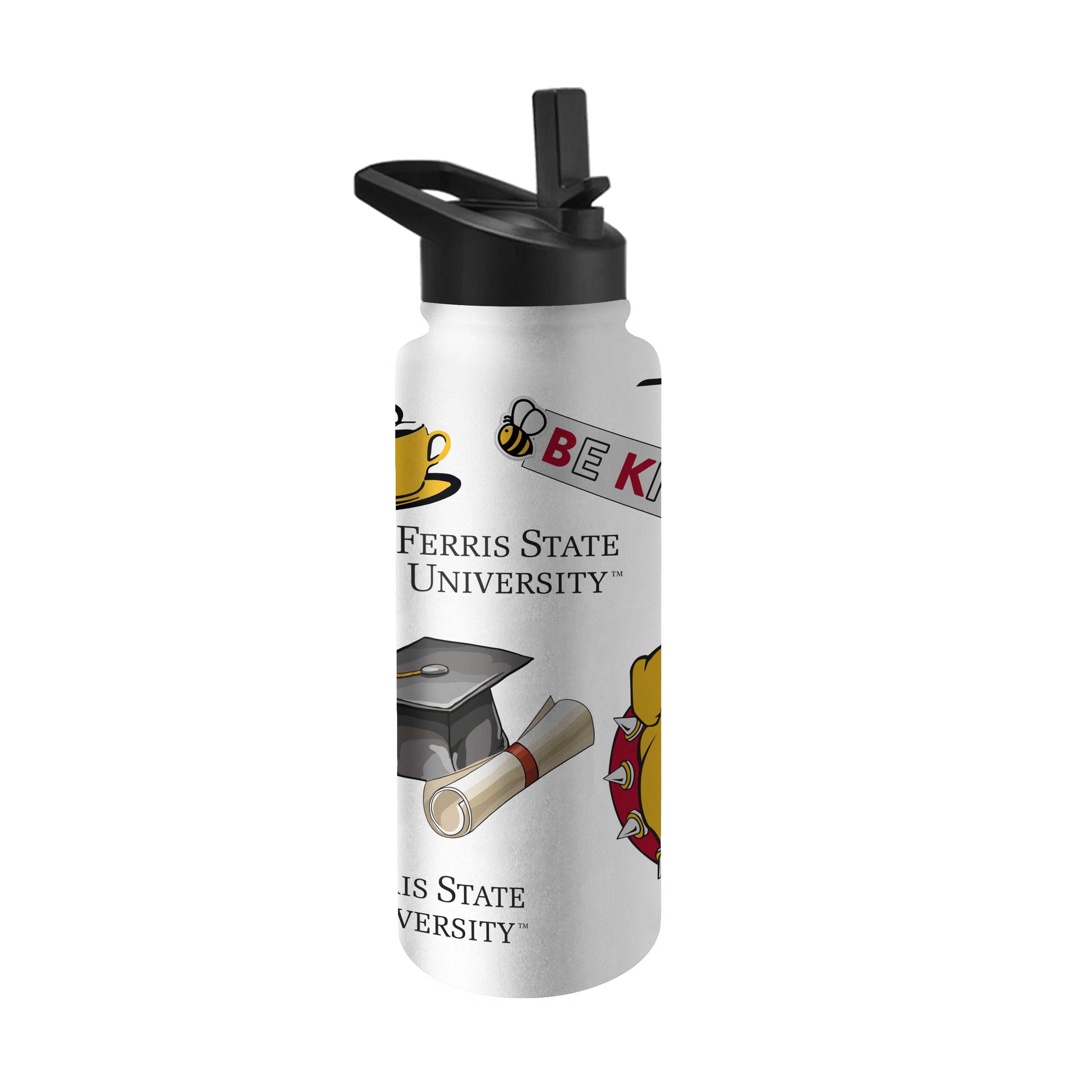 Ferris State 34oz Native Quencher Bottle - Logo Brands