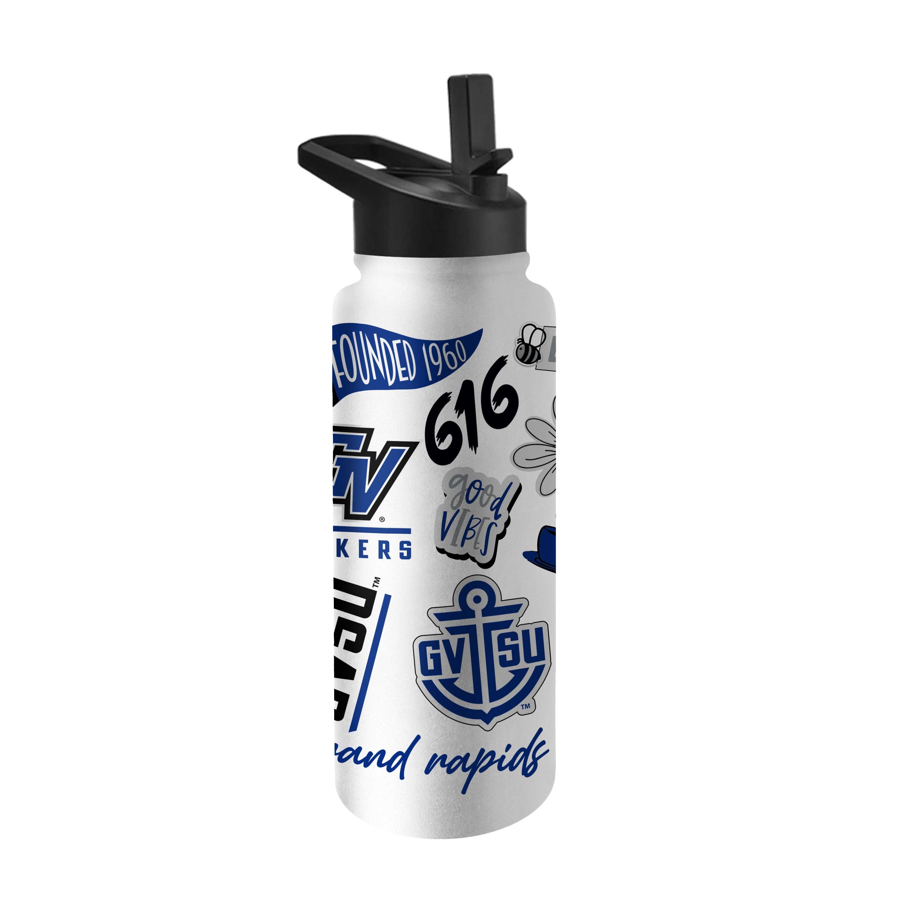 Grand Valley State 34oz Native Quencher Bottle - Logo Brands