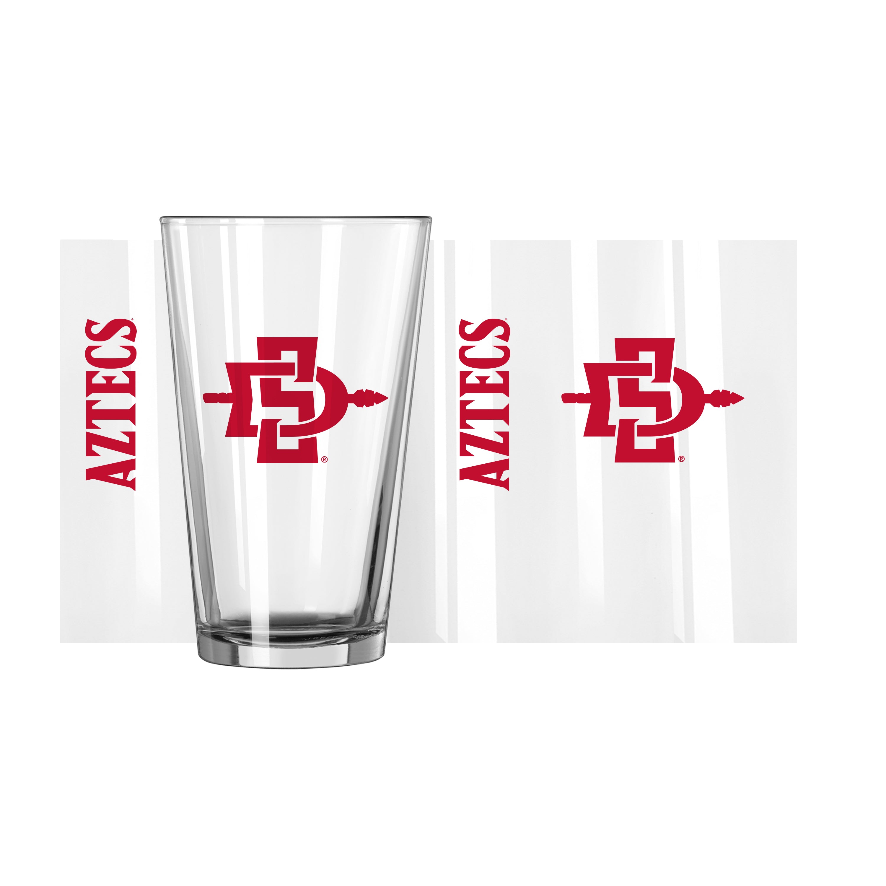 San Diego State 16oz Gameday Pint Glass - Logo Brands