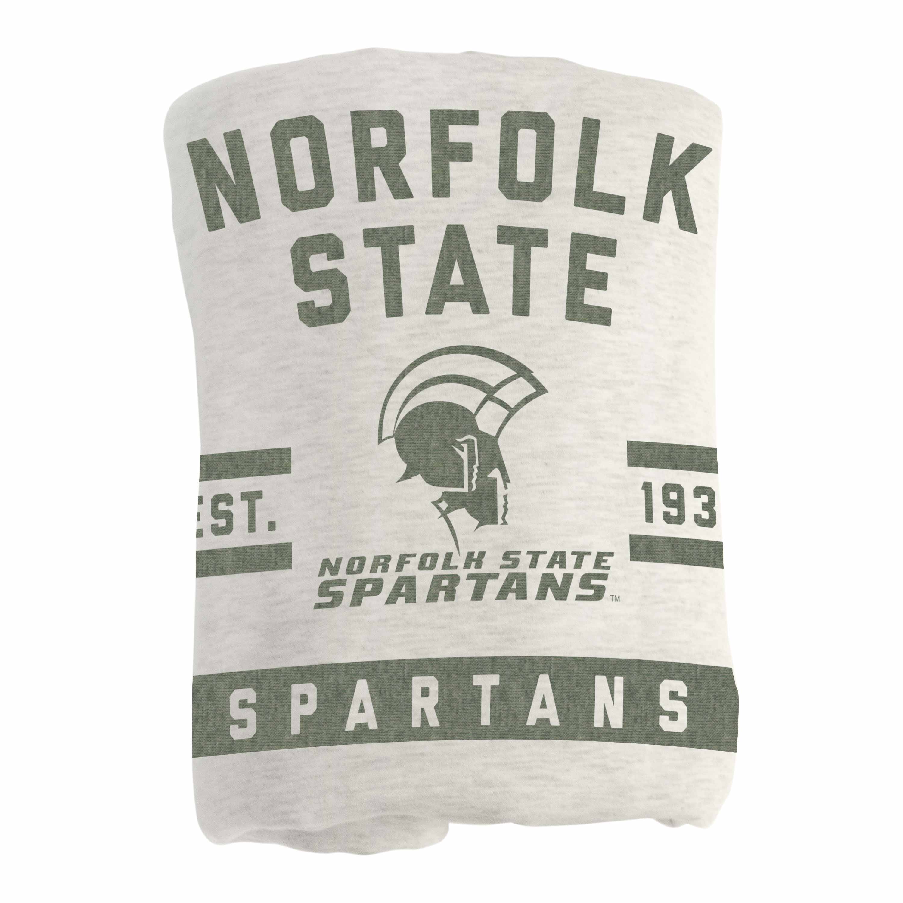 Norfolk State Oatmeal Sweatshirt Blanket - Logo Brands