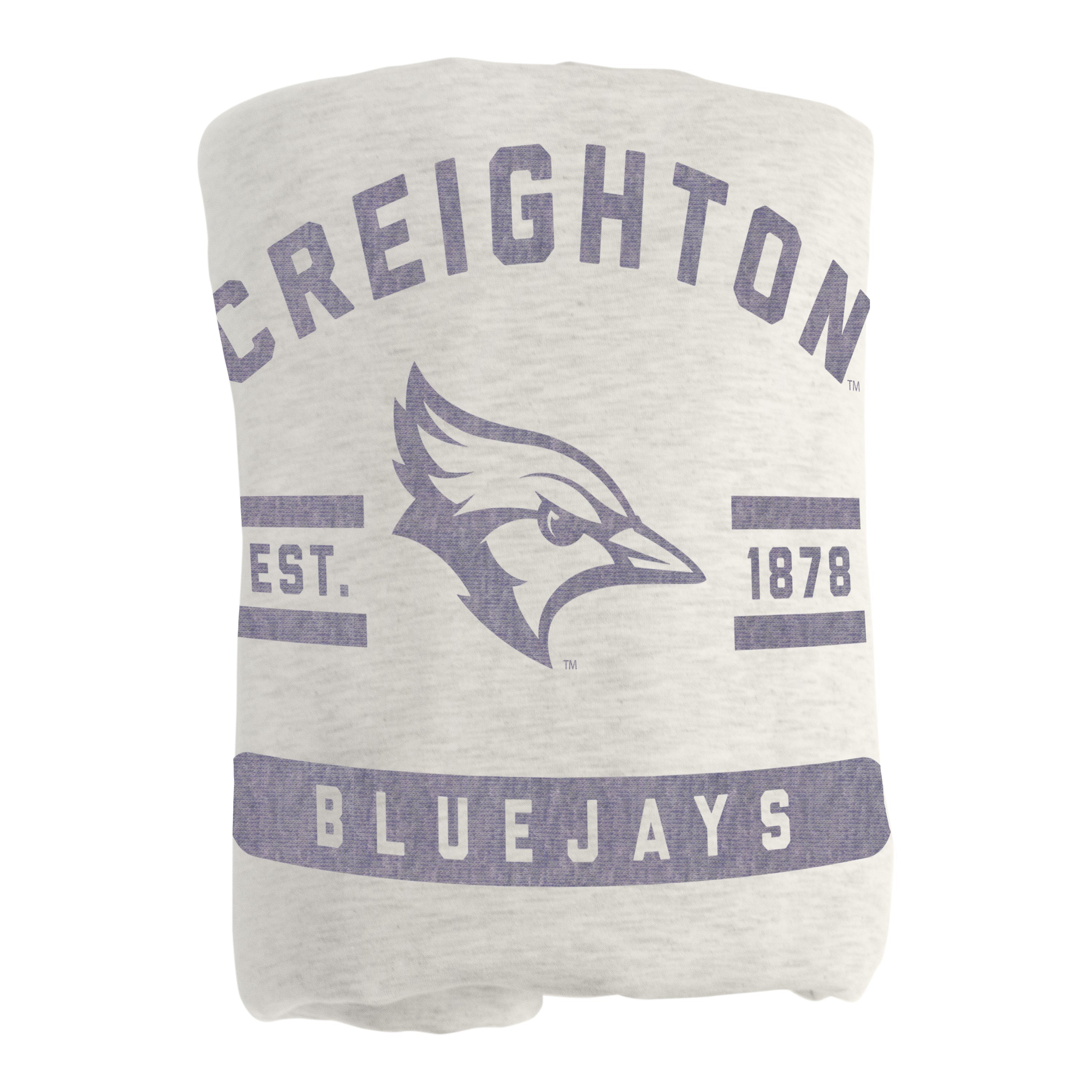 Creighton Oatmeal Sweatshirt Blanket - Logo Brands