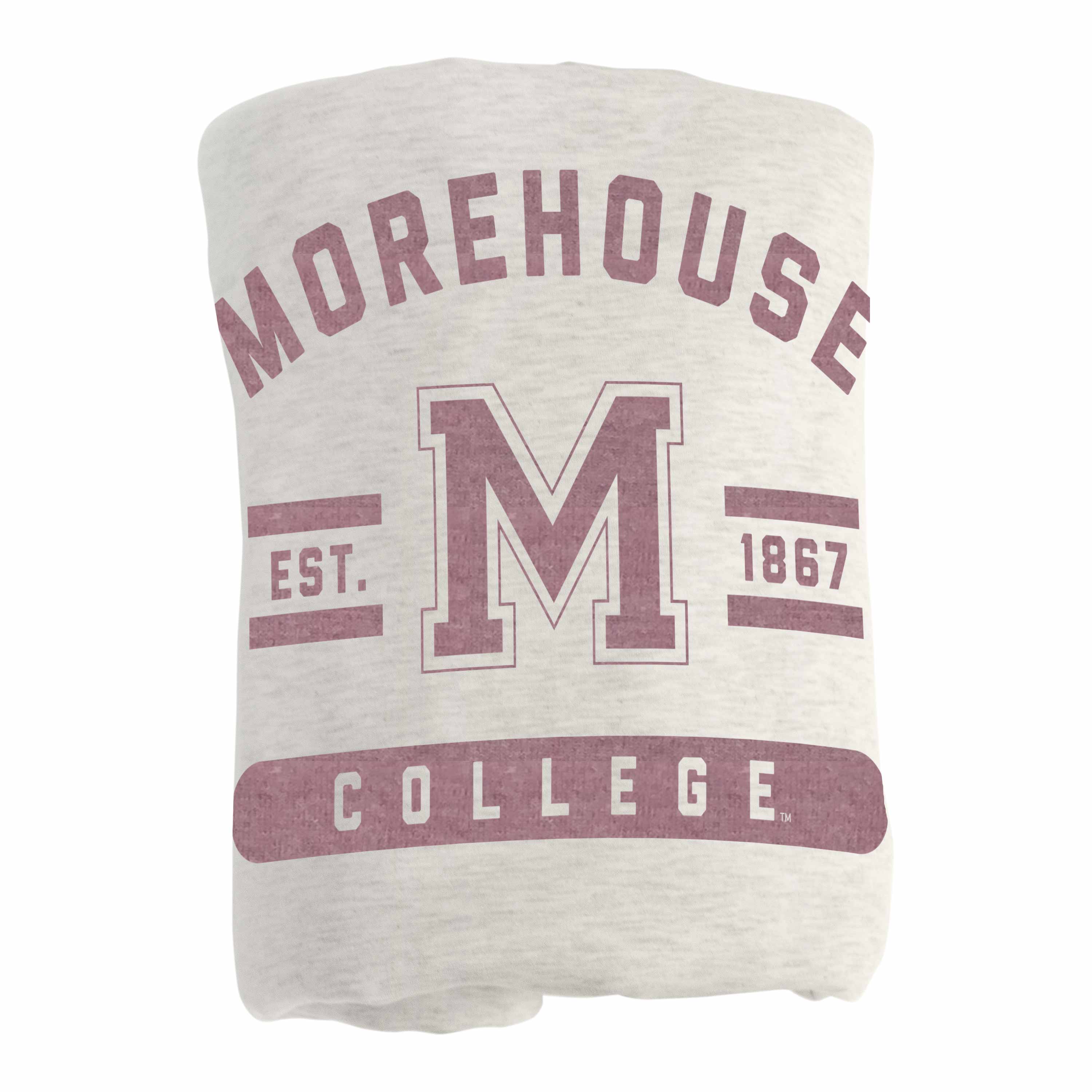 Morehouse College Oatmeal Sweatshirt Blanket - Logo Brands