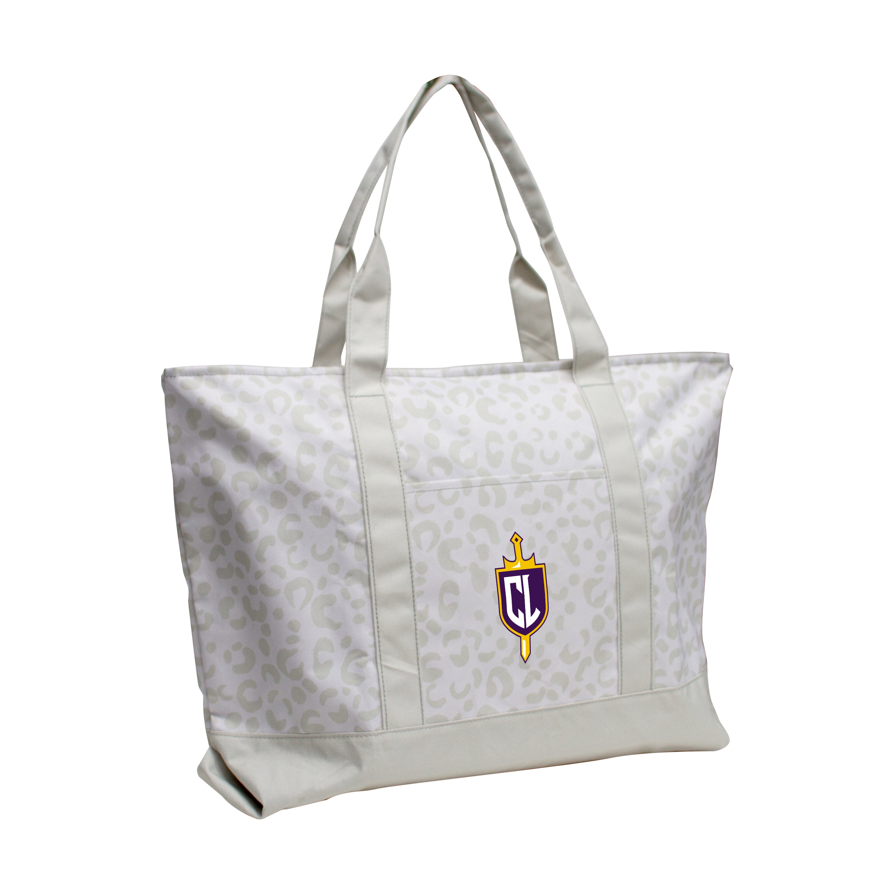 California Lutheran Leopard Pattern Tote
