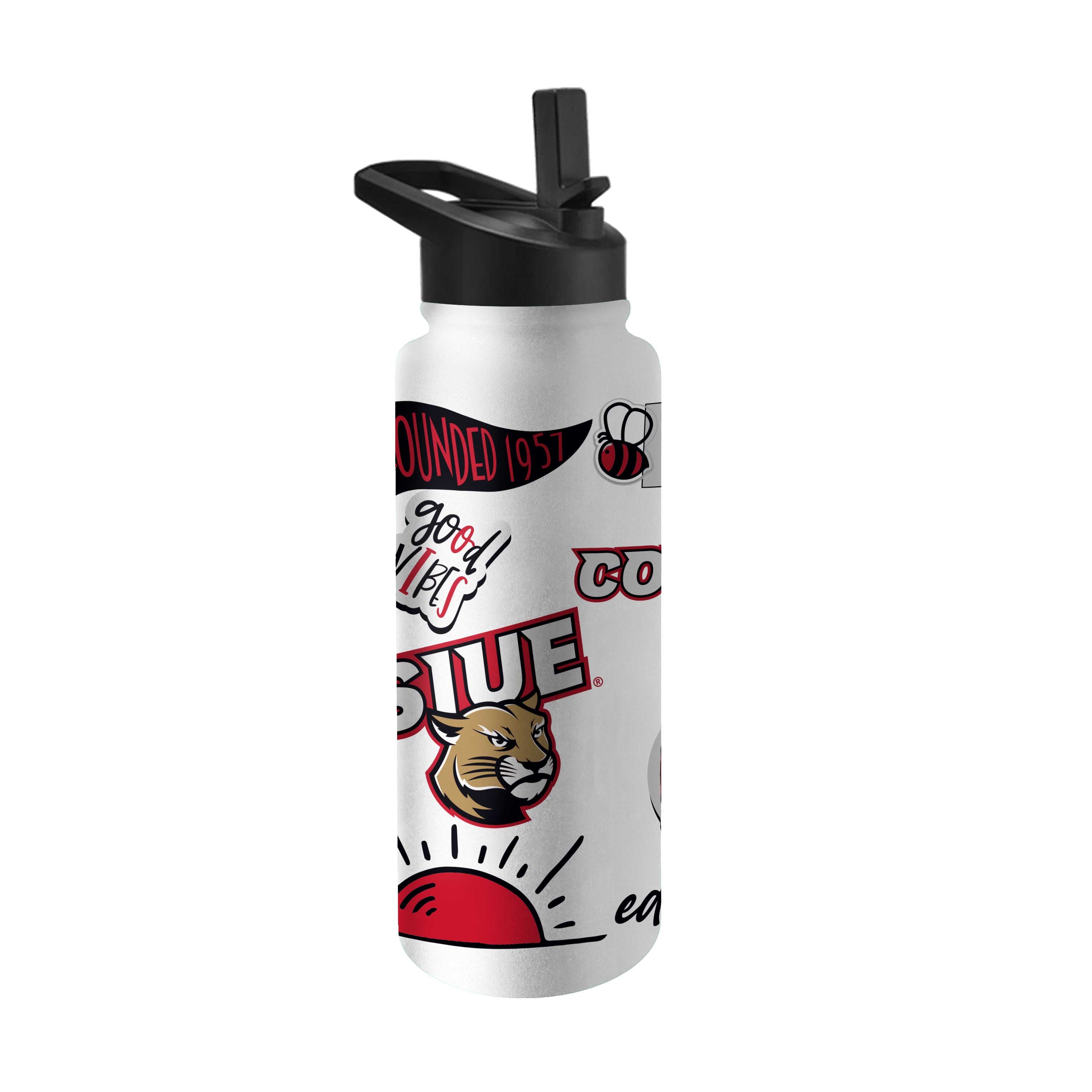Southern Ill Edwardsville 34oz Native Quencher Bottle - Logo Brands