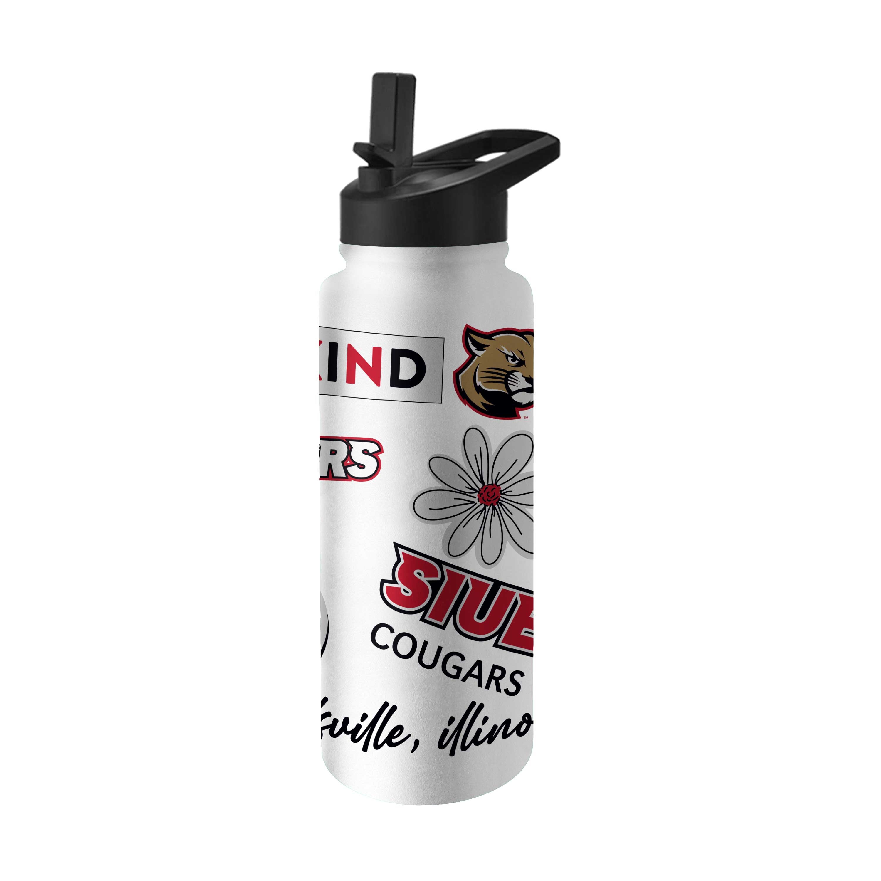 Southern Ill Edwardsville 34oz Native Quencher Bottle - Logo Brands