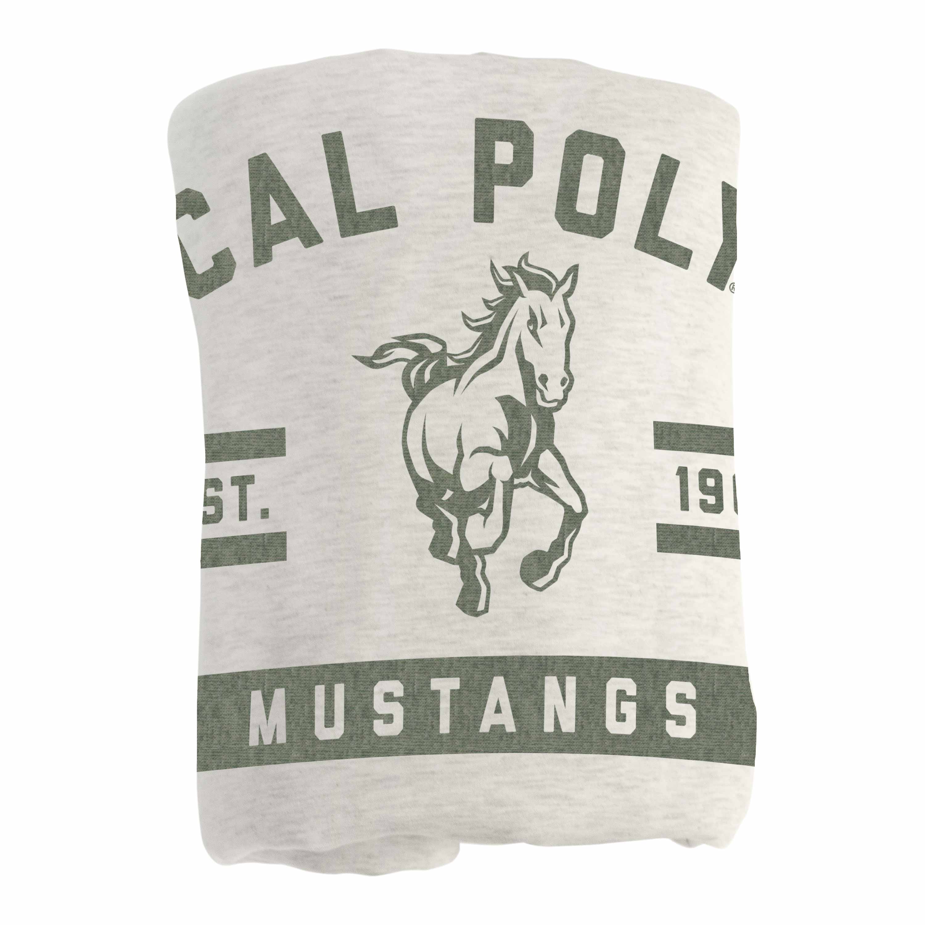 California Poly Sublimated Sweatshirt Blanket