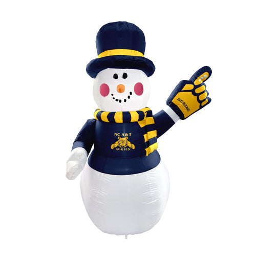 Product Image for NC A&T 7ft Snowman Yard Inflatable