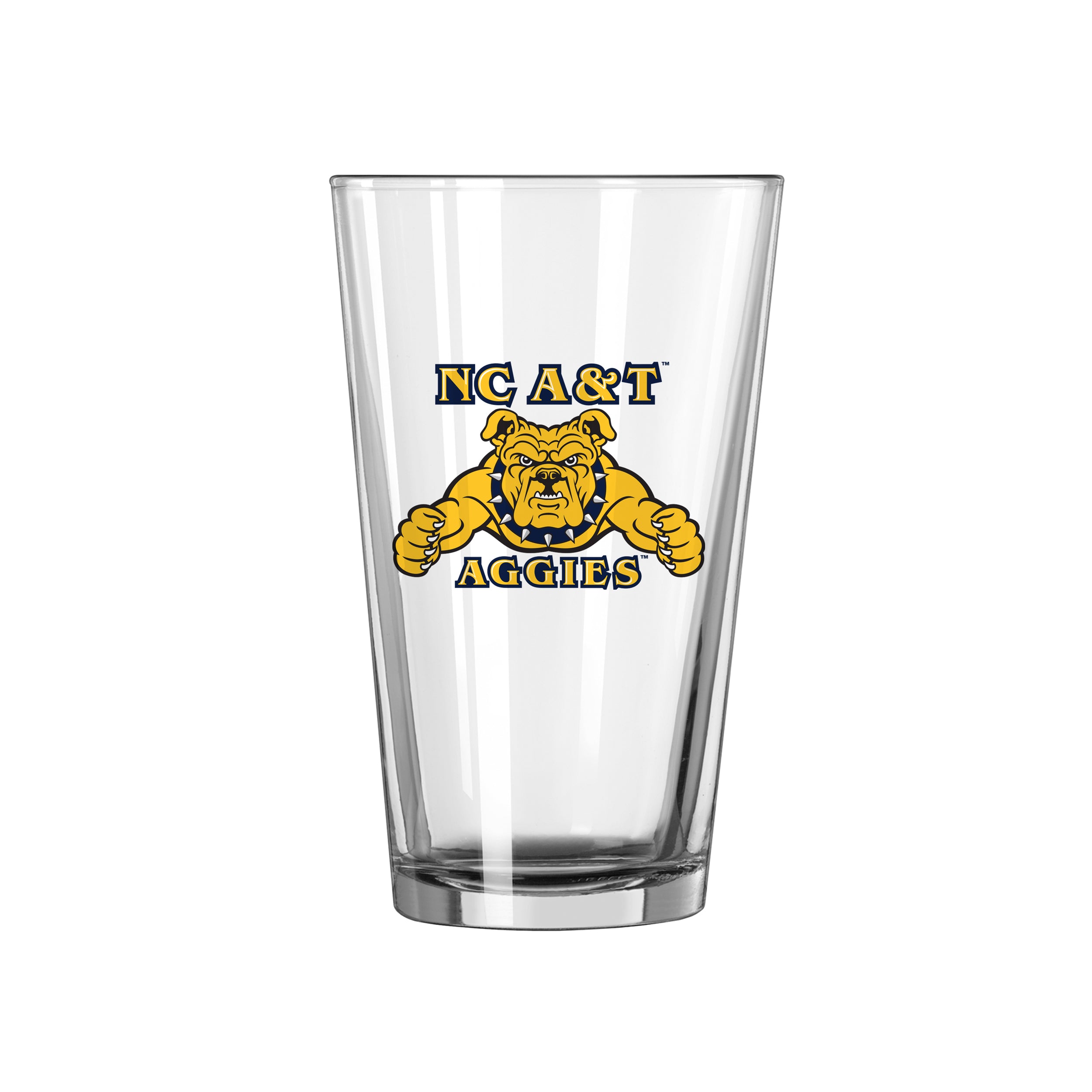 NC A&T State 16oz Logo Pint Glass