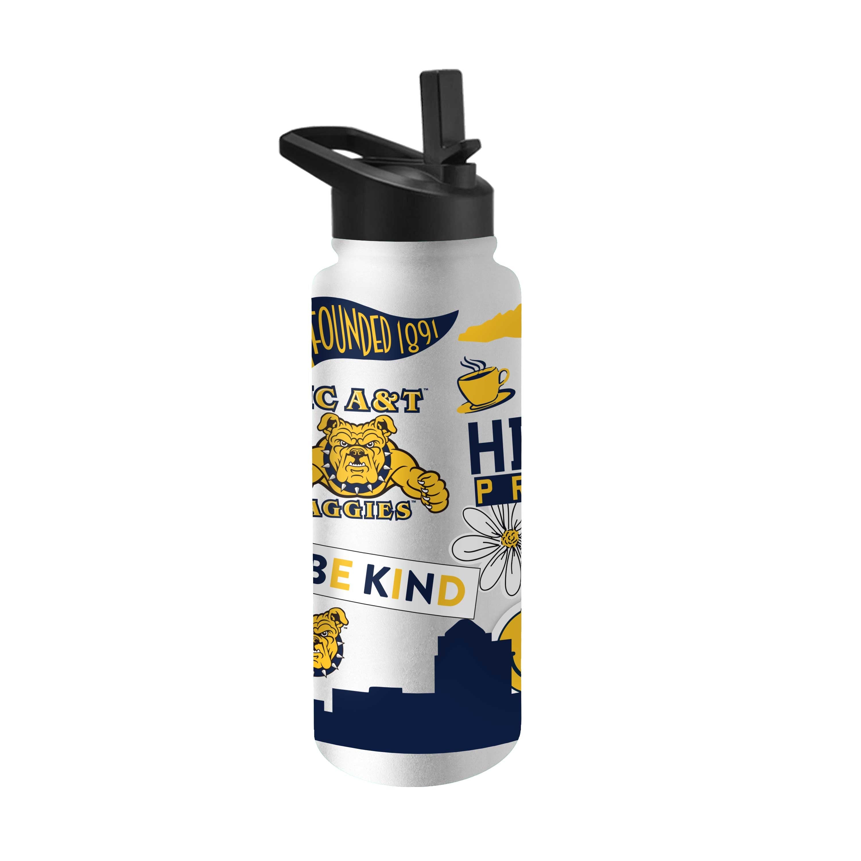 North Carolina A&T 34oz Native Quencher Bottle - Logo Brands