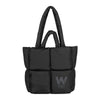 Wheaton College (MA) Puff Black Tote