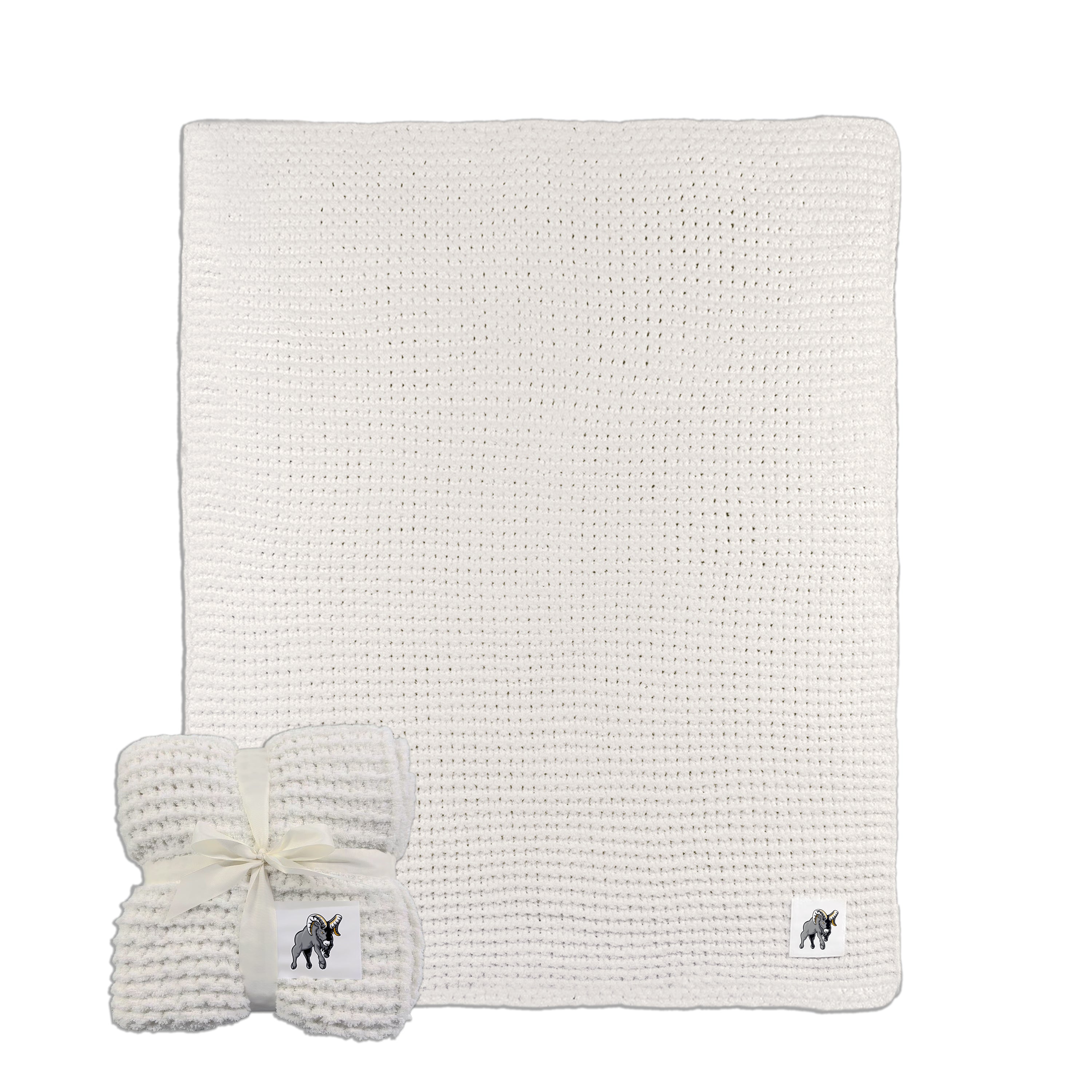 Framingham State Cable Knit Throw 50x60