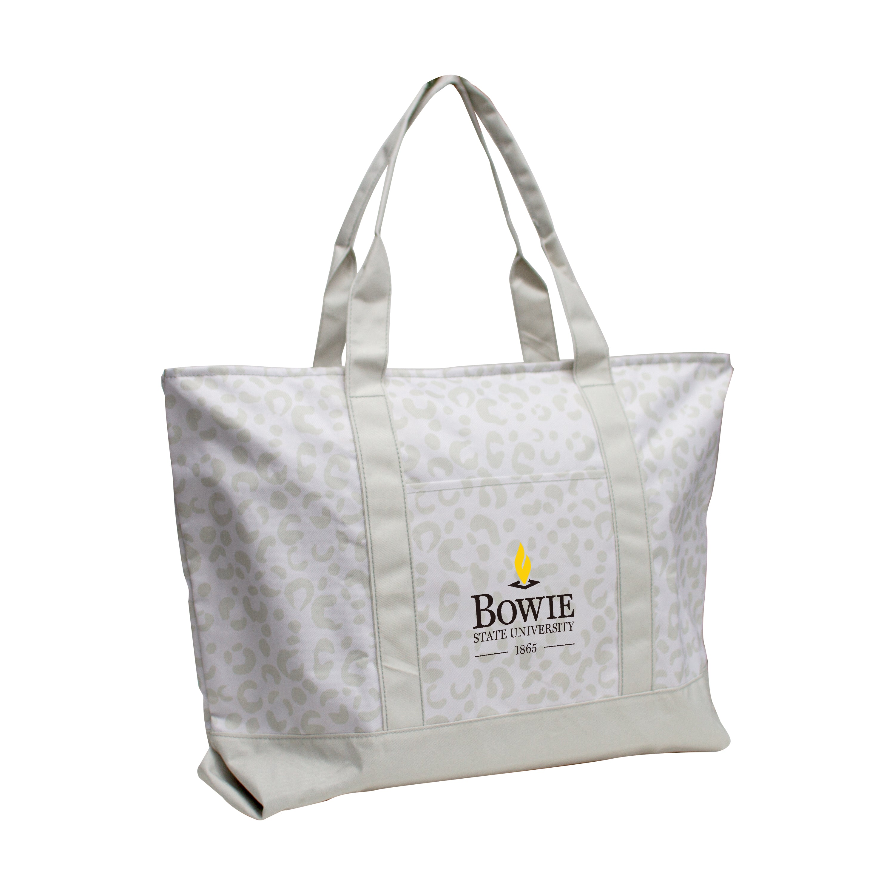 Bowie State Leopard Pattern Tote