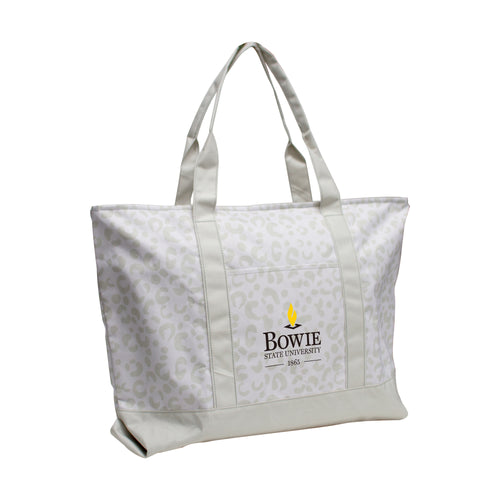 Product Image for Bowie State Leopard Pattern Tote